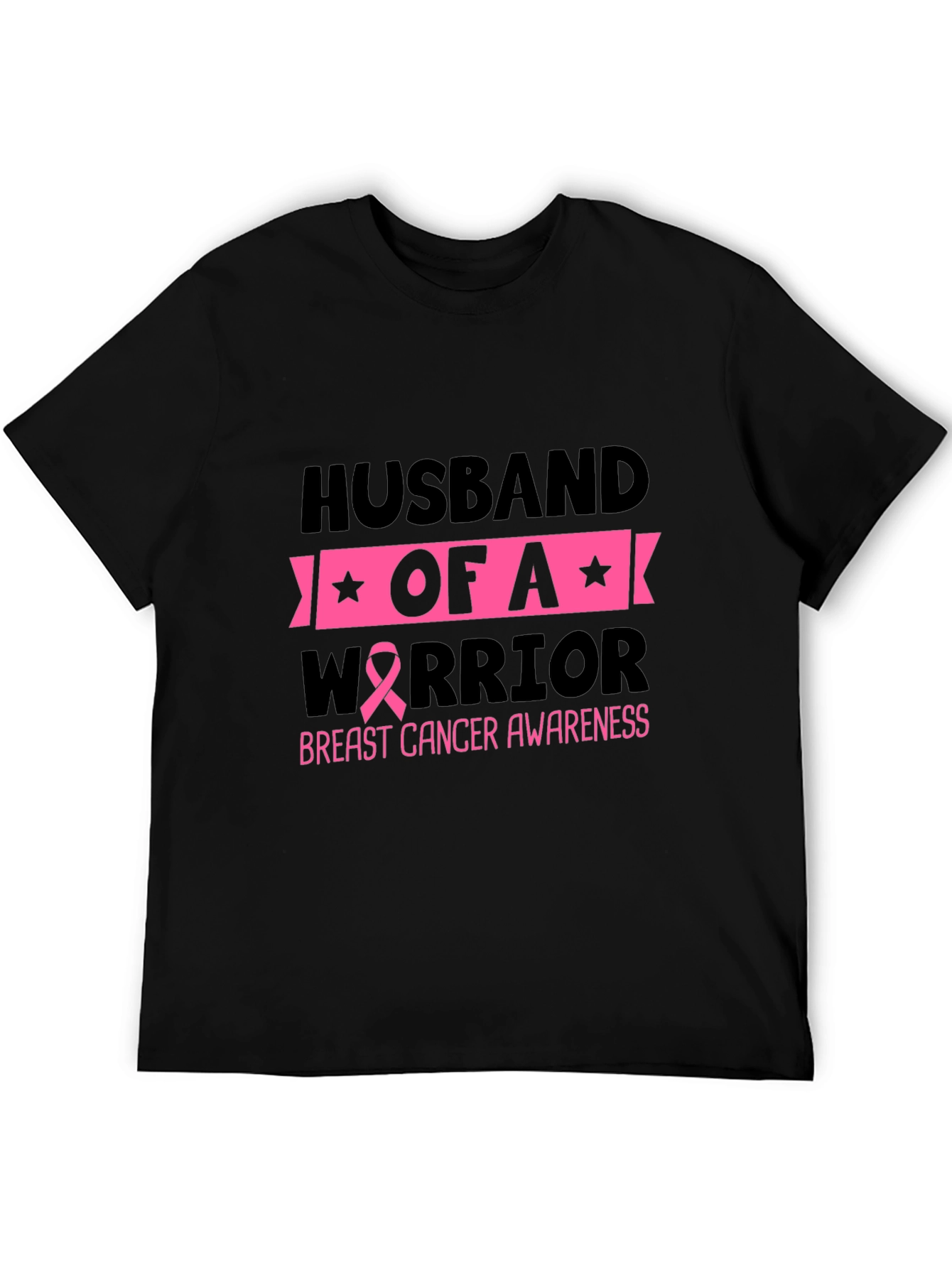 Husband of a Warrior Breast Cancer Awareness T-Shirt