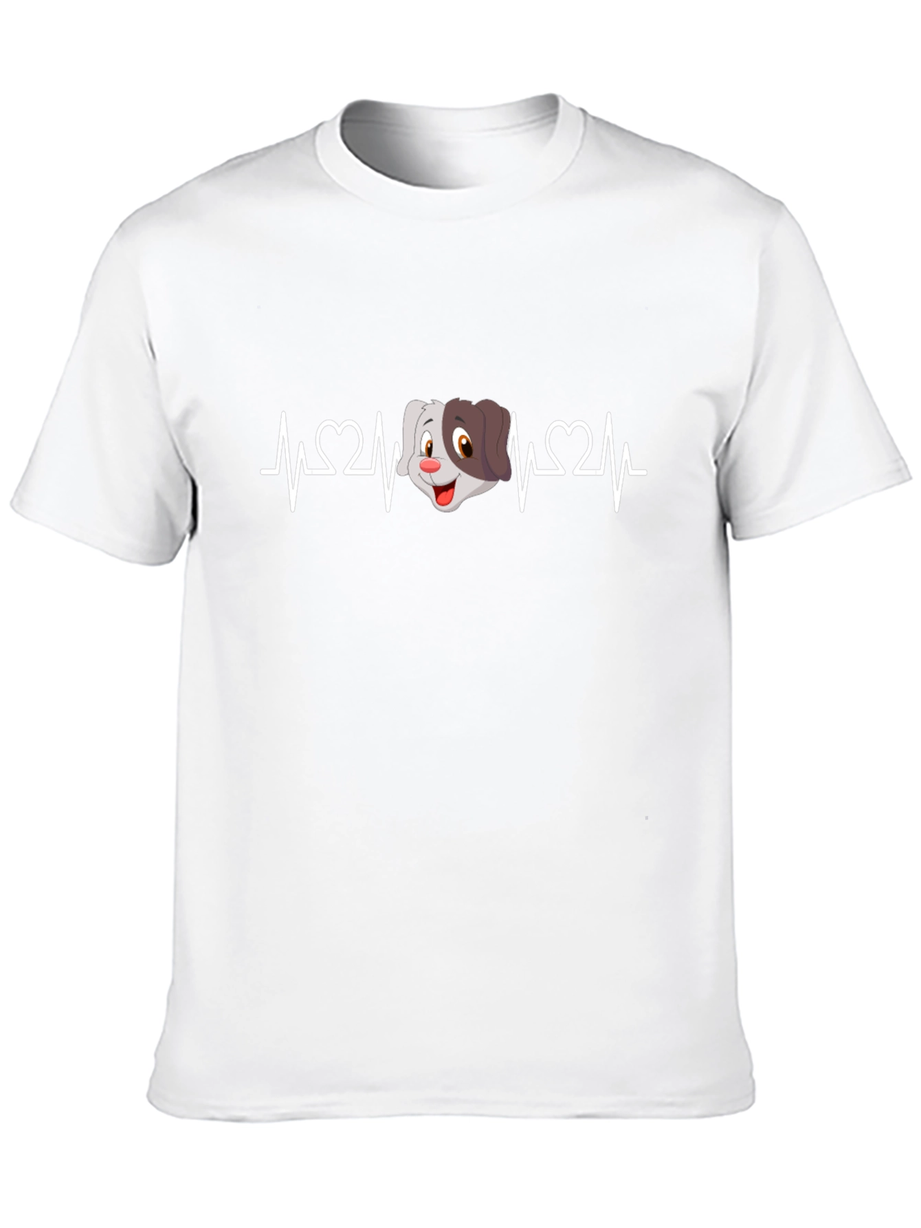 Dog Heartbeat T-Shirt - Cute Cartoon Pet Tee
