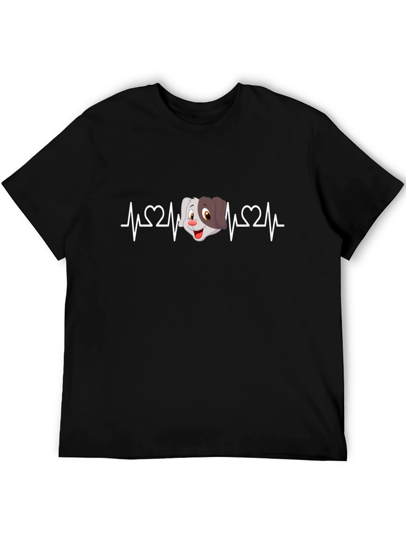 Dog Heartbeat T-Shirt - Cute Cartoon Pet Tee