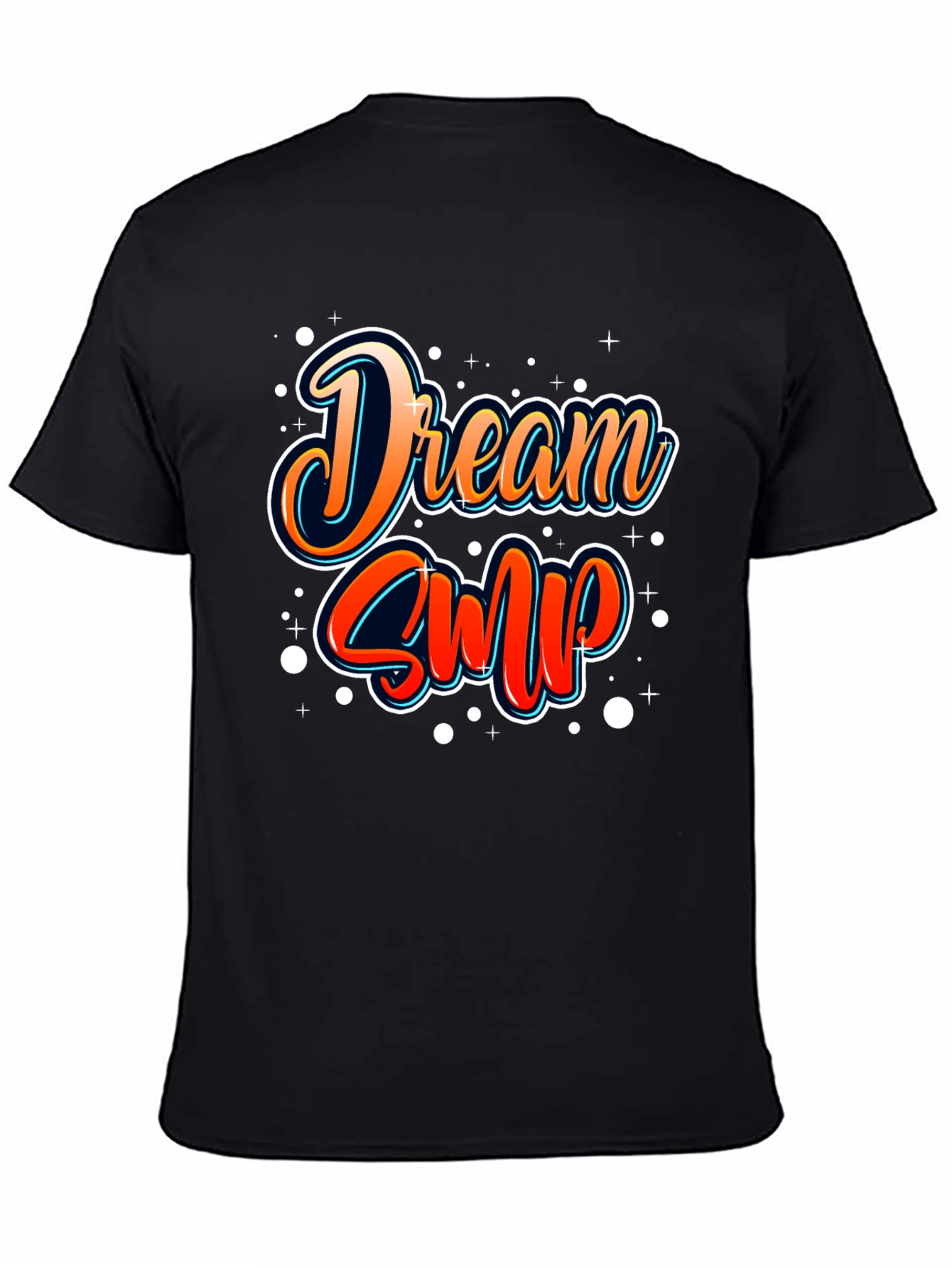 Dream SMP T-Shirt - Black Cotton Casual Tee