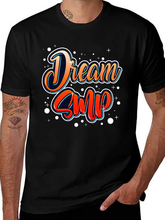 Dream SMP T-Shirt - Black Cotton Casual Tee
