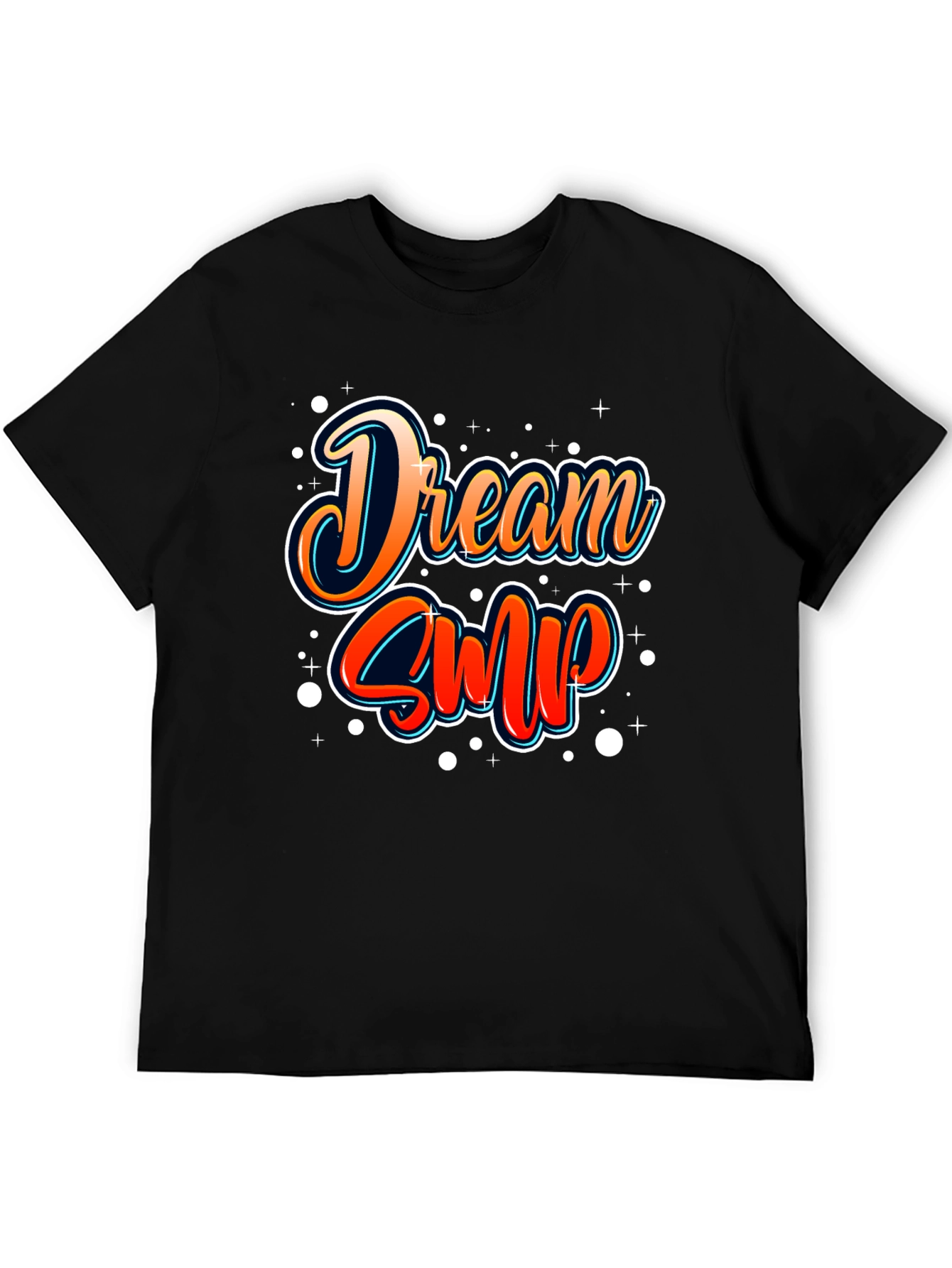 Dream SMP T-Shirt - Black Cotton Casual Tee