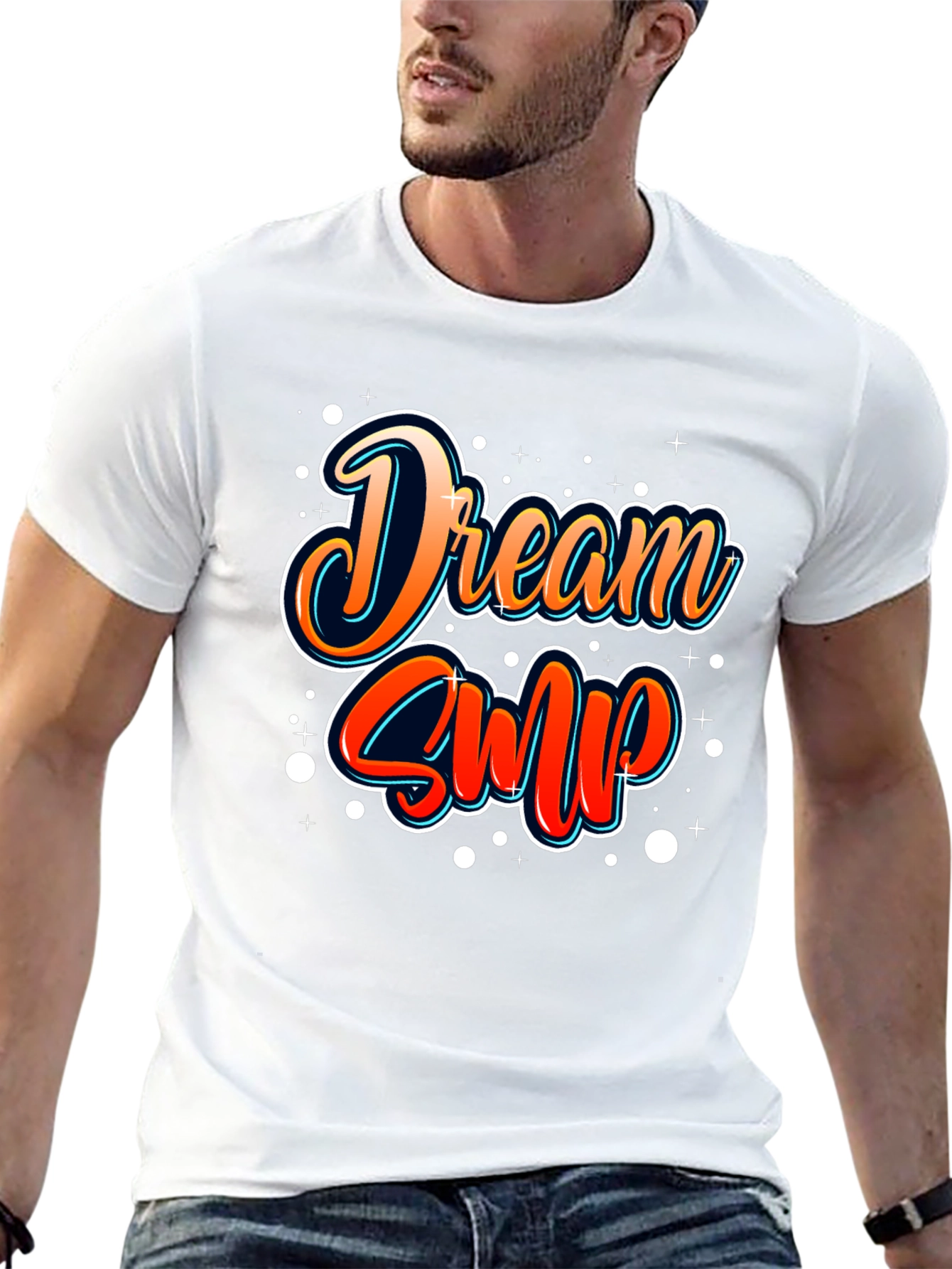 Dream SMP T-Shirt - Black Cotton Casual Tee