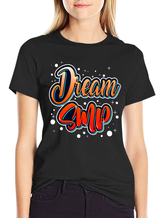 Dream SMP T-Shirt - Black Cotton Casual Tee