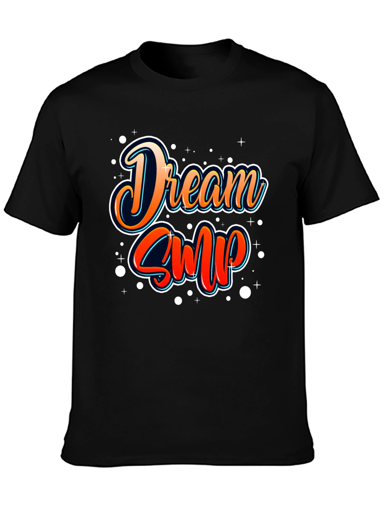 Dream SMP T-Shirt - Black Cotton Casual Tee