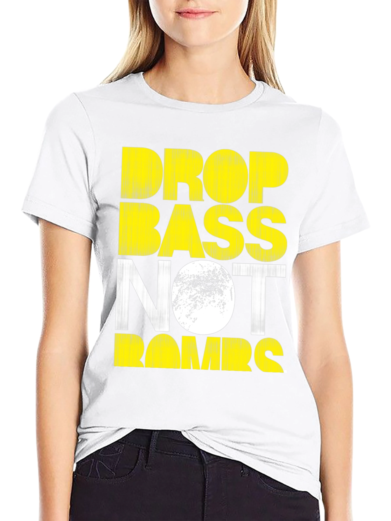 Drop Bass Not Bombs Graphic Tee