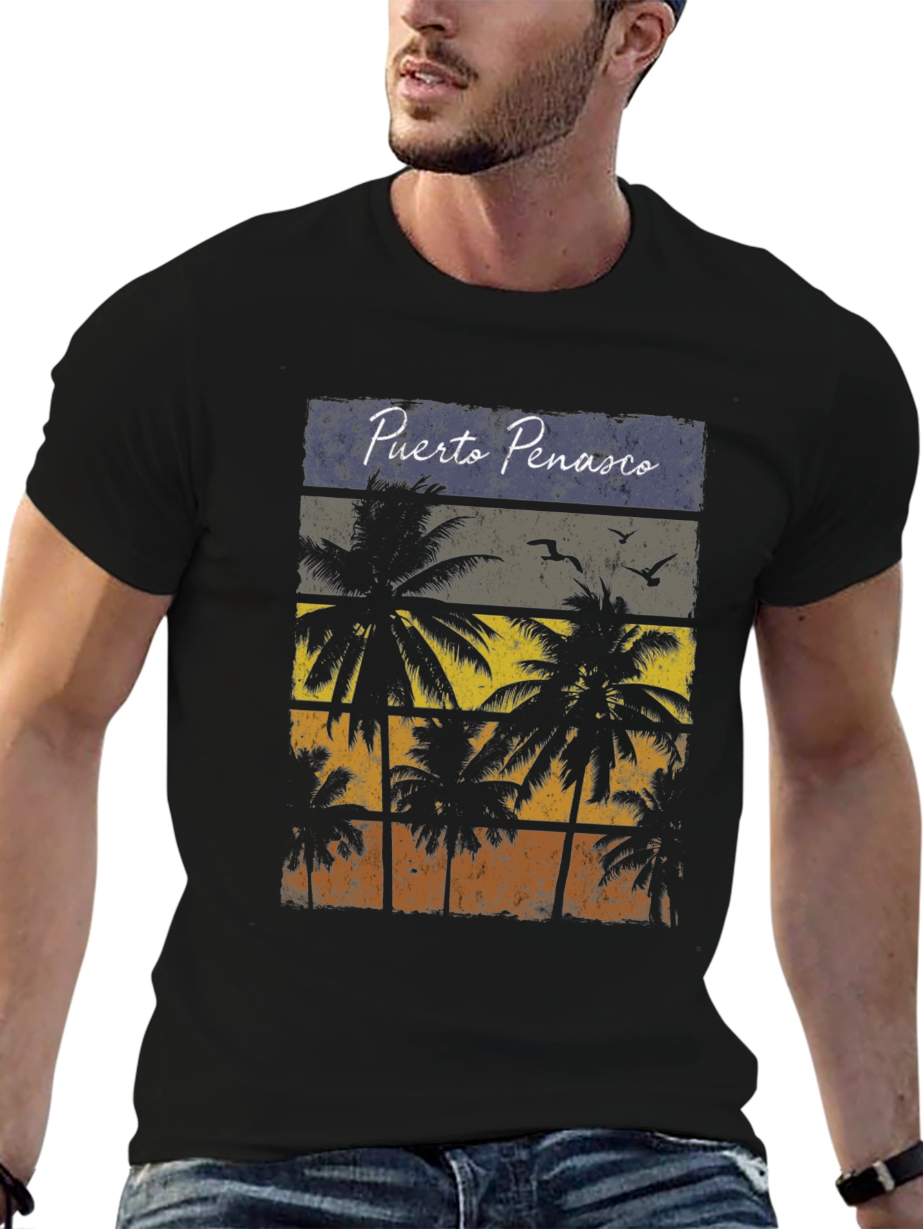 Puerto Penasco Palm Tree Graphic Tee