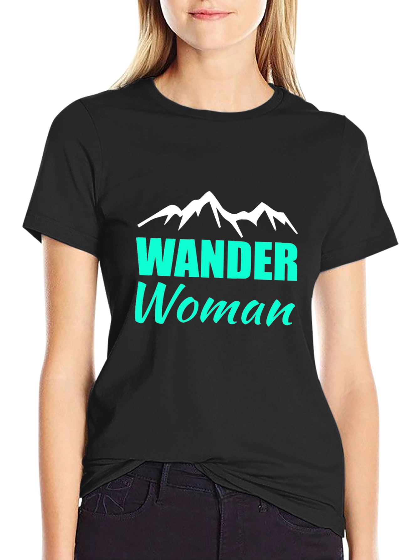 Wander Woman Graphic Tee - Black