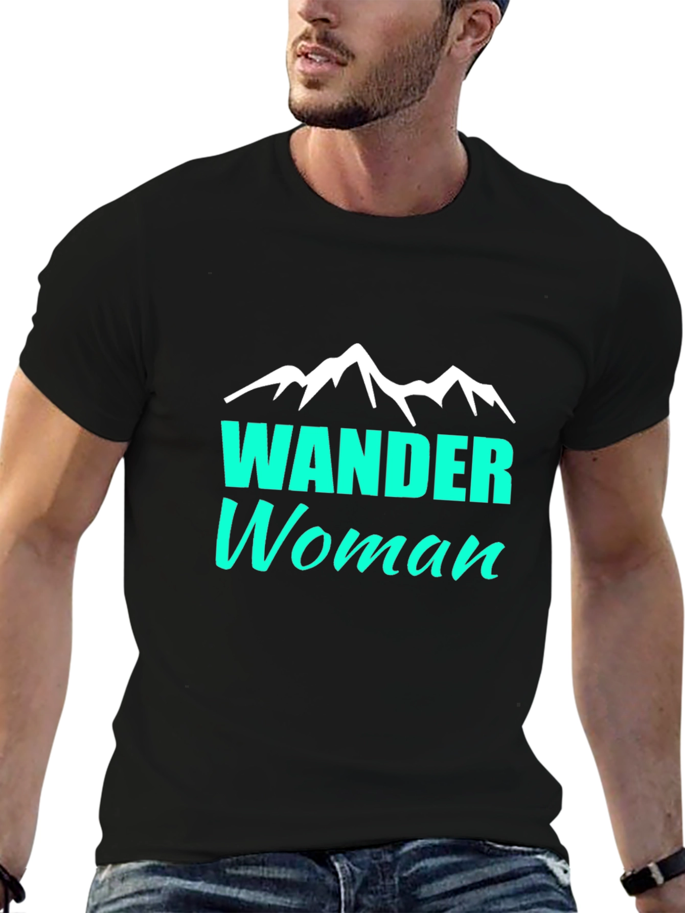 Wander Woman Graphic Tee - Black