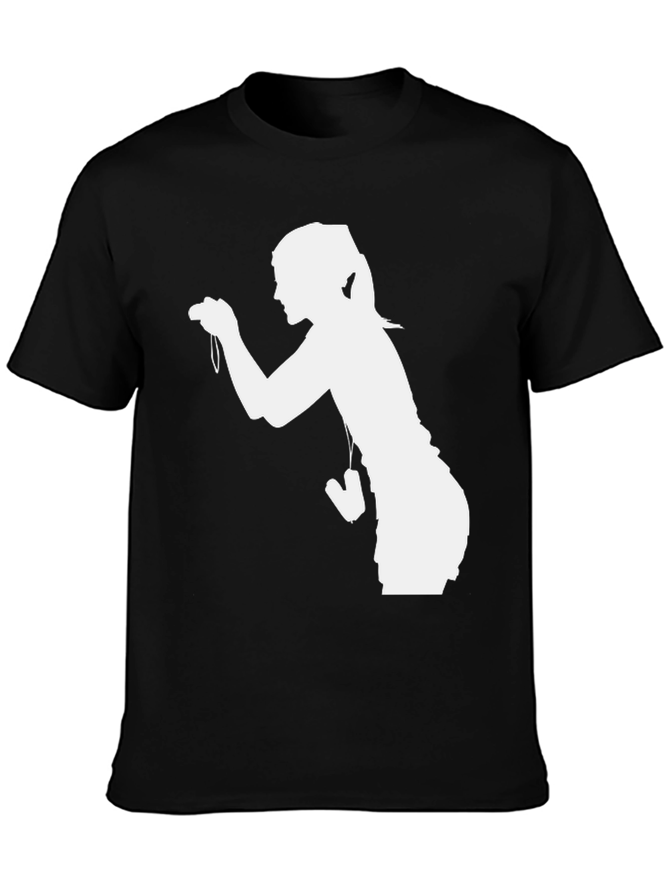 Silhouette Photographer Black T-Shirt