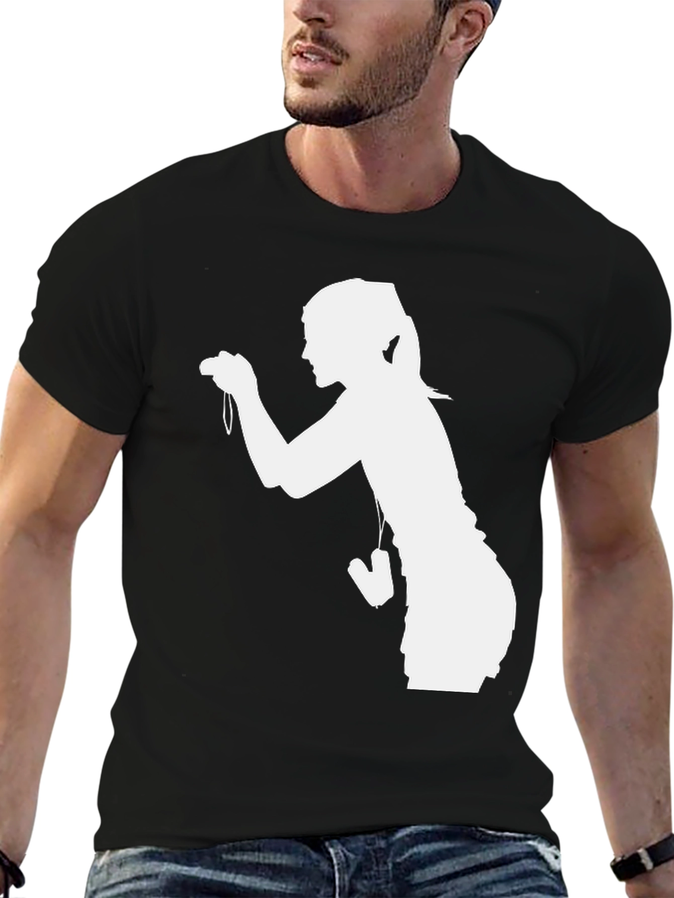 Silhouette Photographer Black T-Shirt