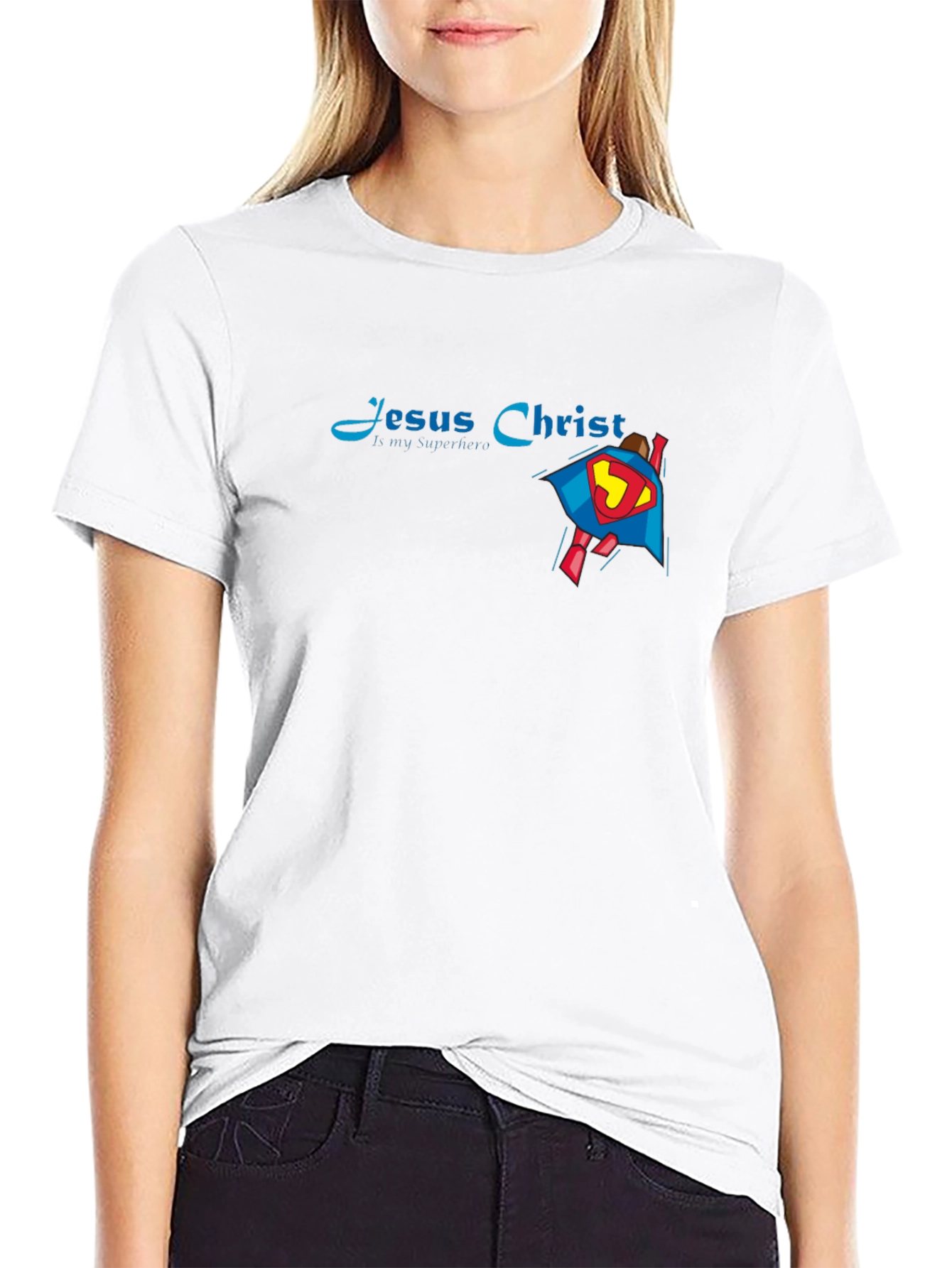Jesus Christ My Superhero Graphic T-Shirt
