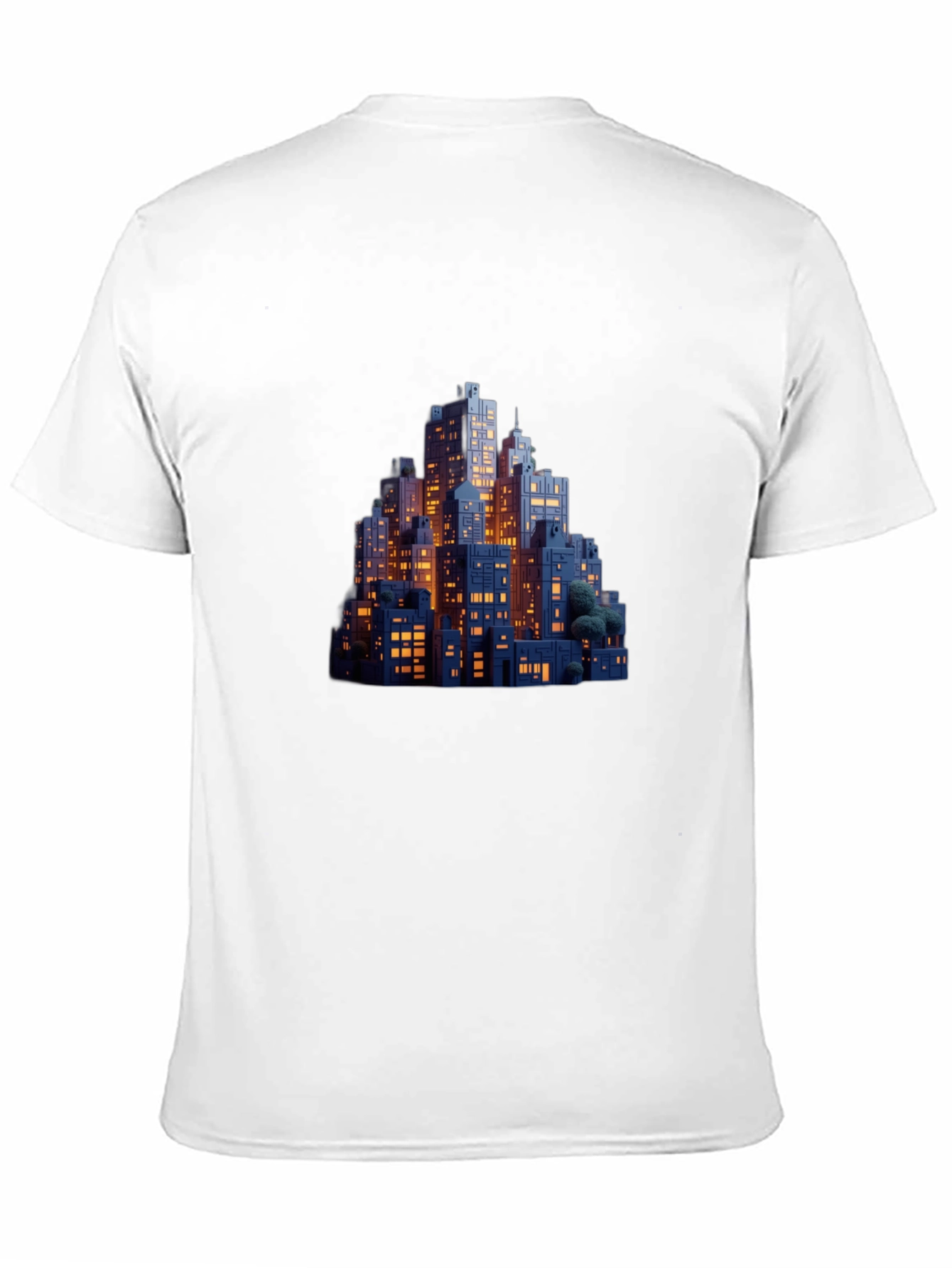 Night Cityscape Graphic Tee - Urban Style