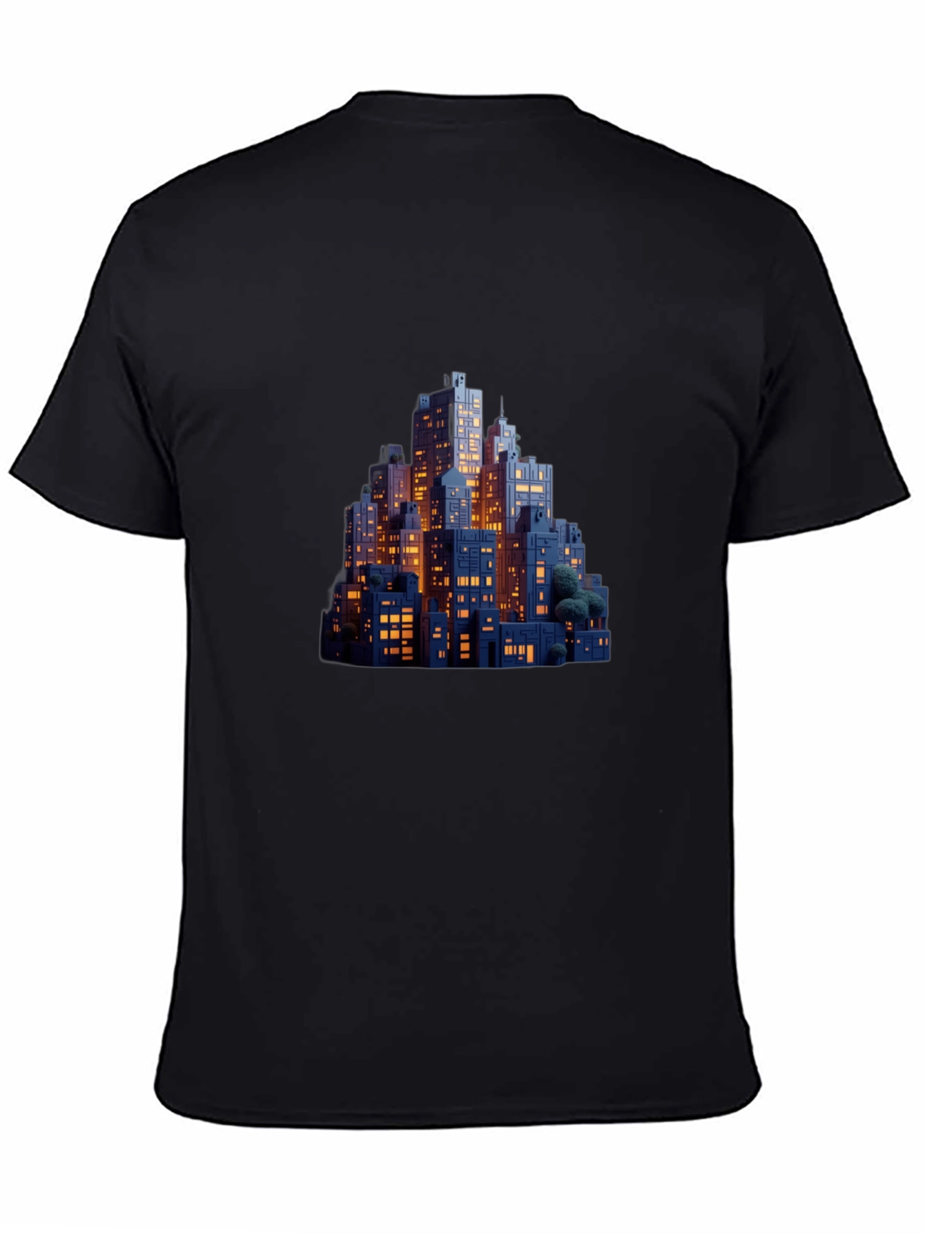 Night Cityscape Graphic Tee - Urban Style
