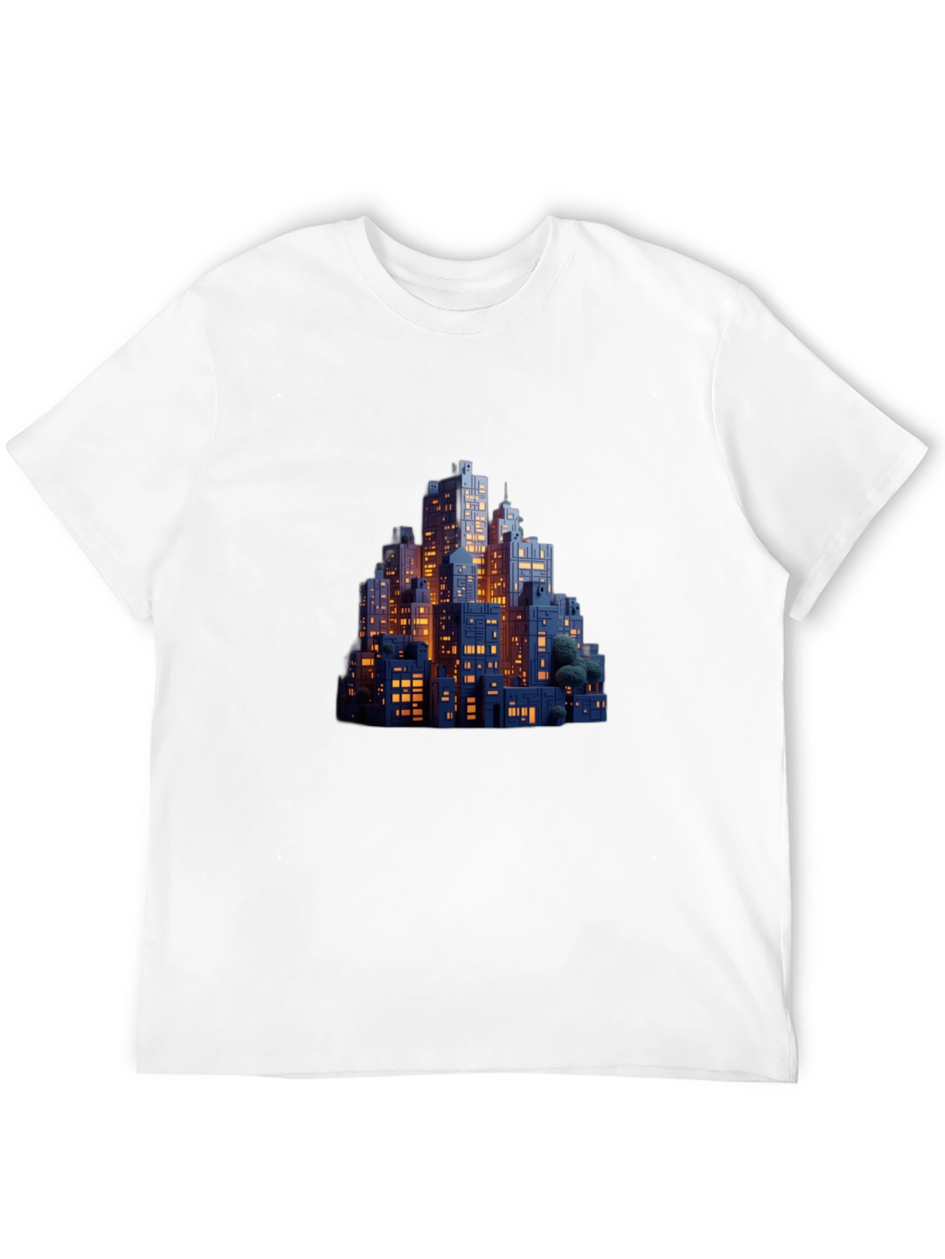 Night Cityscape Graphic Tee - Urban Style