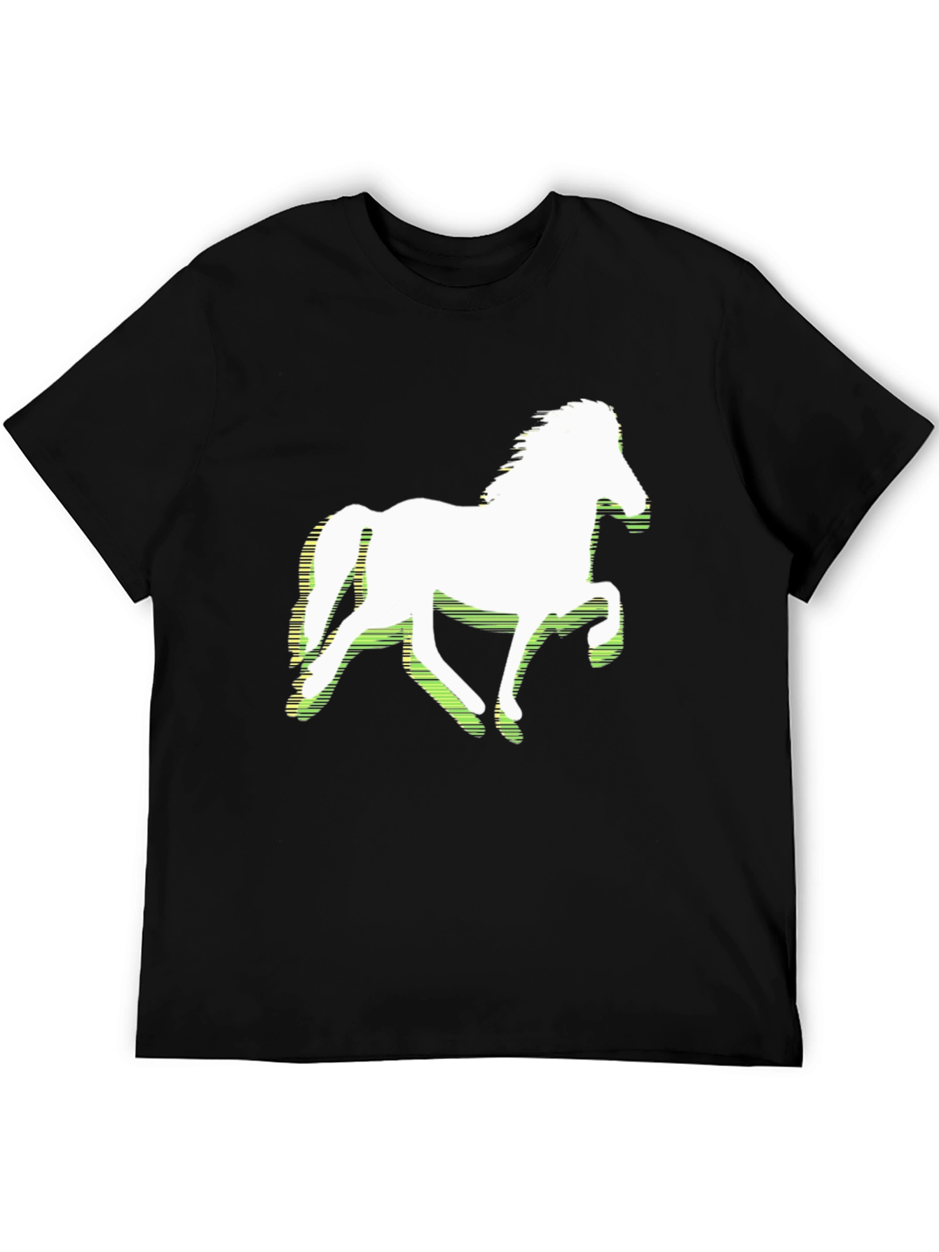 Horse Graphic Tee - Stylish Black T-Shirt