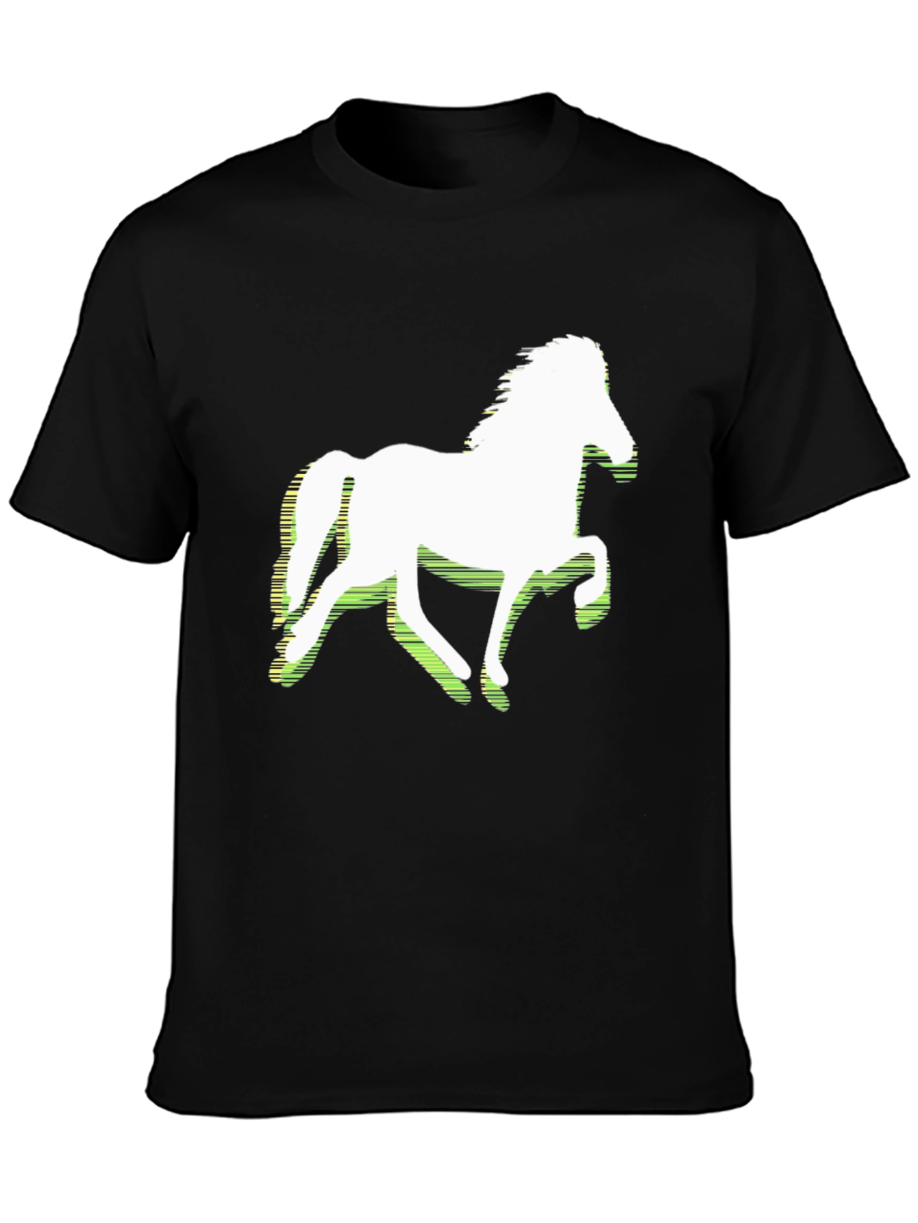 Horse Graphic Tee - Stylish Black T-Shirt