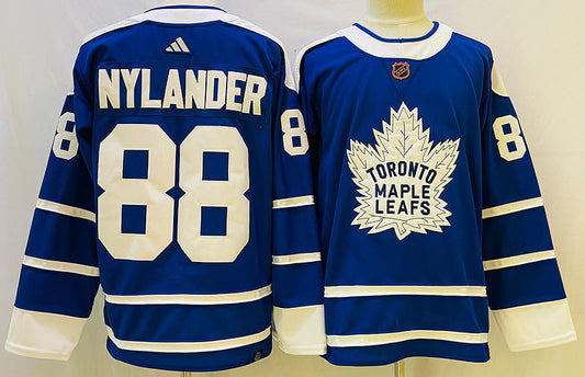 Men's Toronto Maple Leafs William Nylander #88 Blue Jerseys