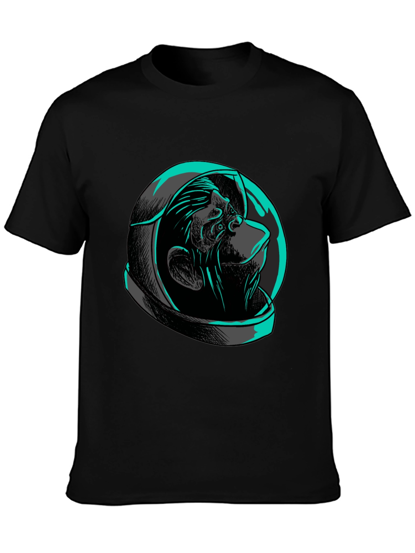 Ape Astronaut Graphic Tee - Black