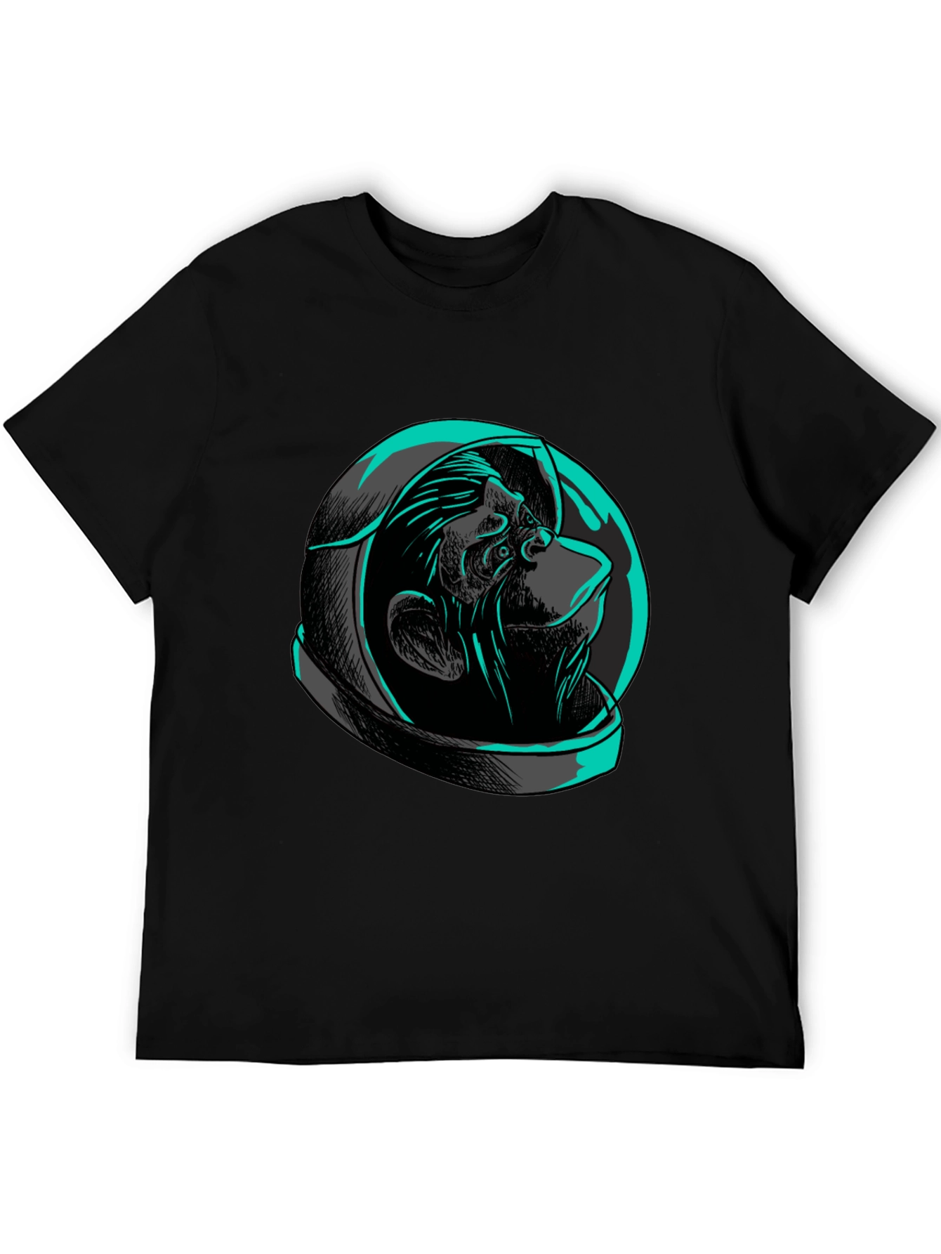 Ape Astronaut Graphic Tee - Black