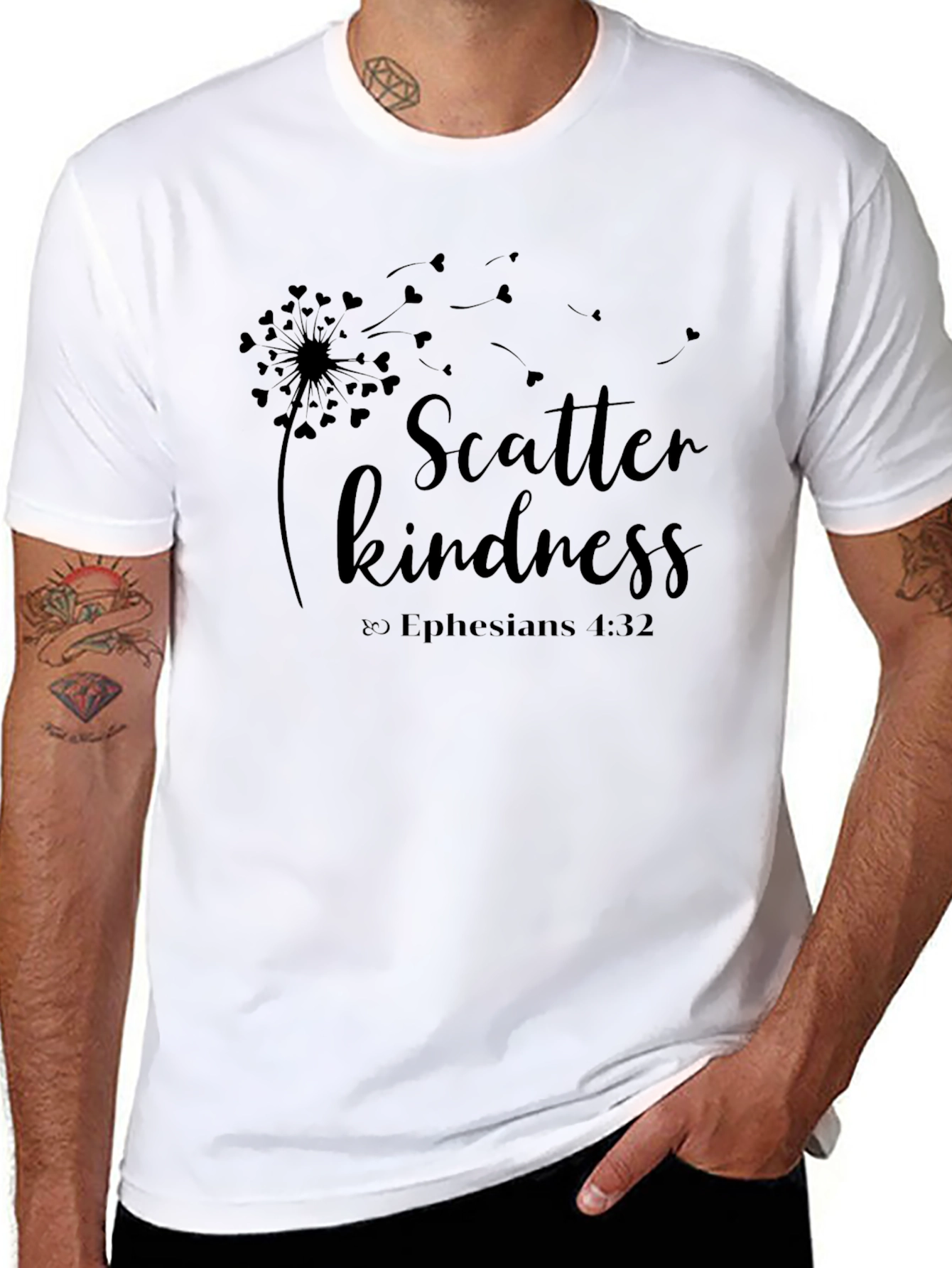 Scatter Kindness T-Shirt - Ephesians 4:32 Graphic Tee