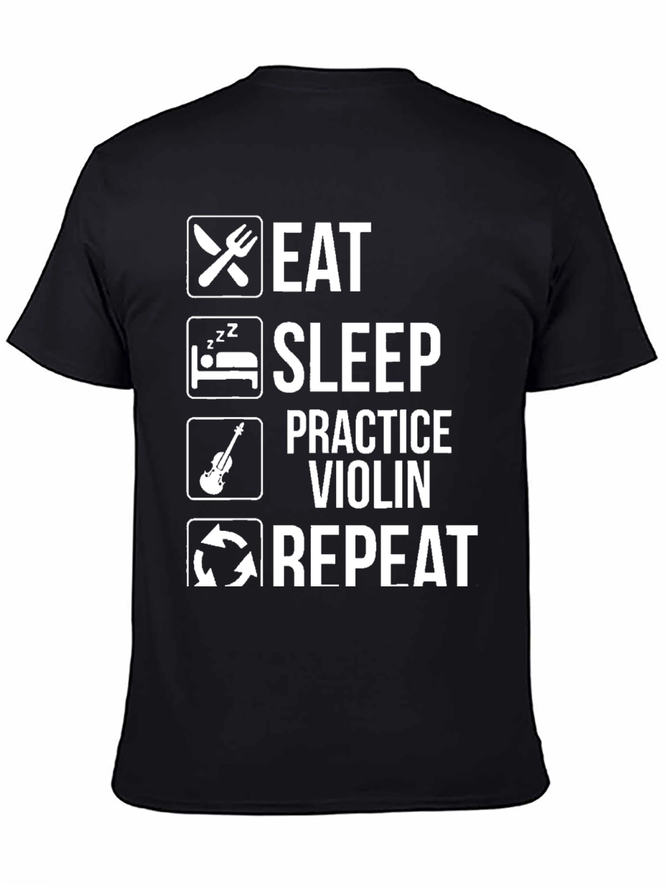 Eat Sleep Violin Repeat T-Shirt - Musician Gift