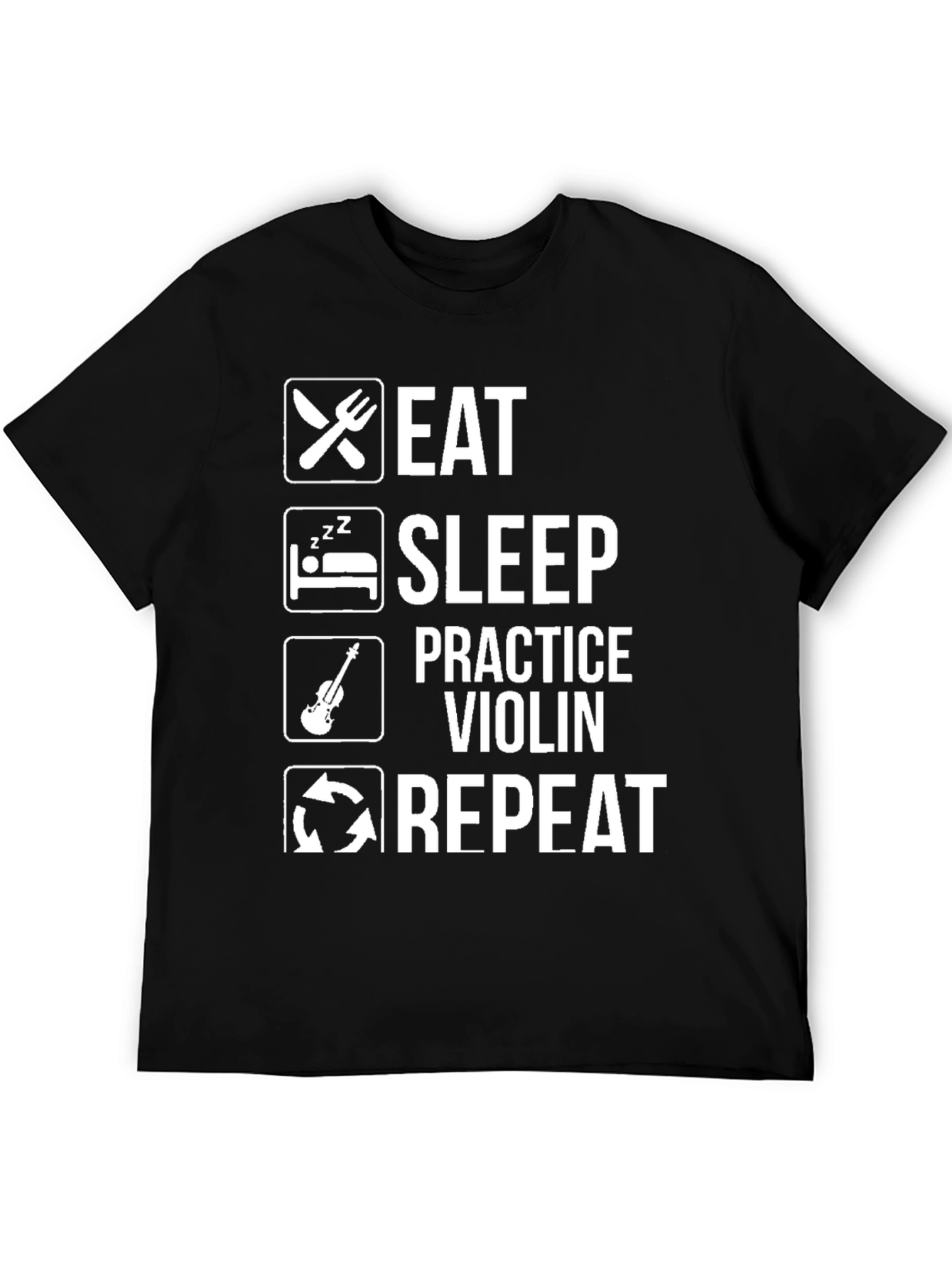 Eat Sleep Violin Repeat T-Shirt - Musician Gift