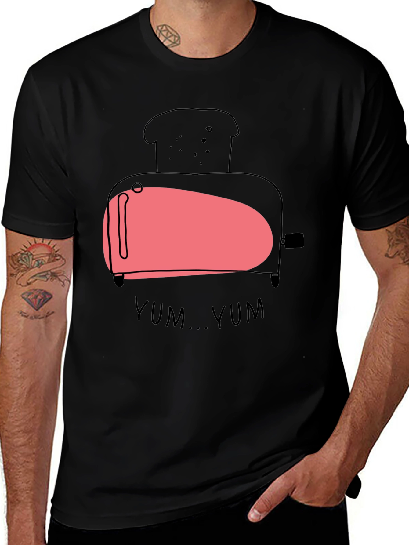 Yum Yum Toaster T-Shirt - Funny Breakfast Tee