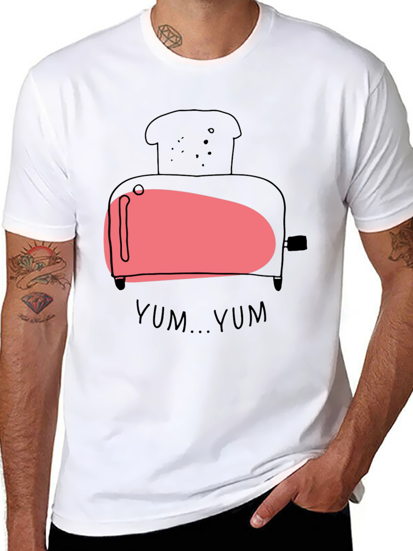 Yum Yum Toaster T-Shirt - Funny Breakfast Tee