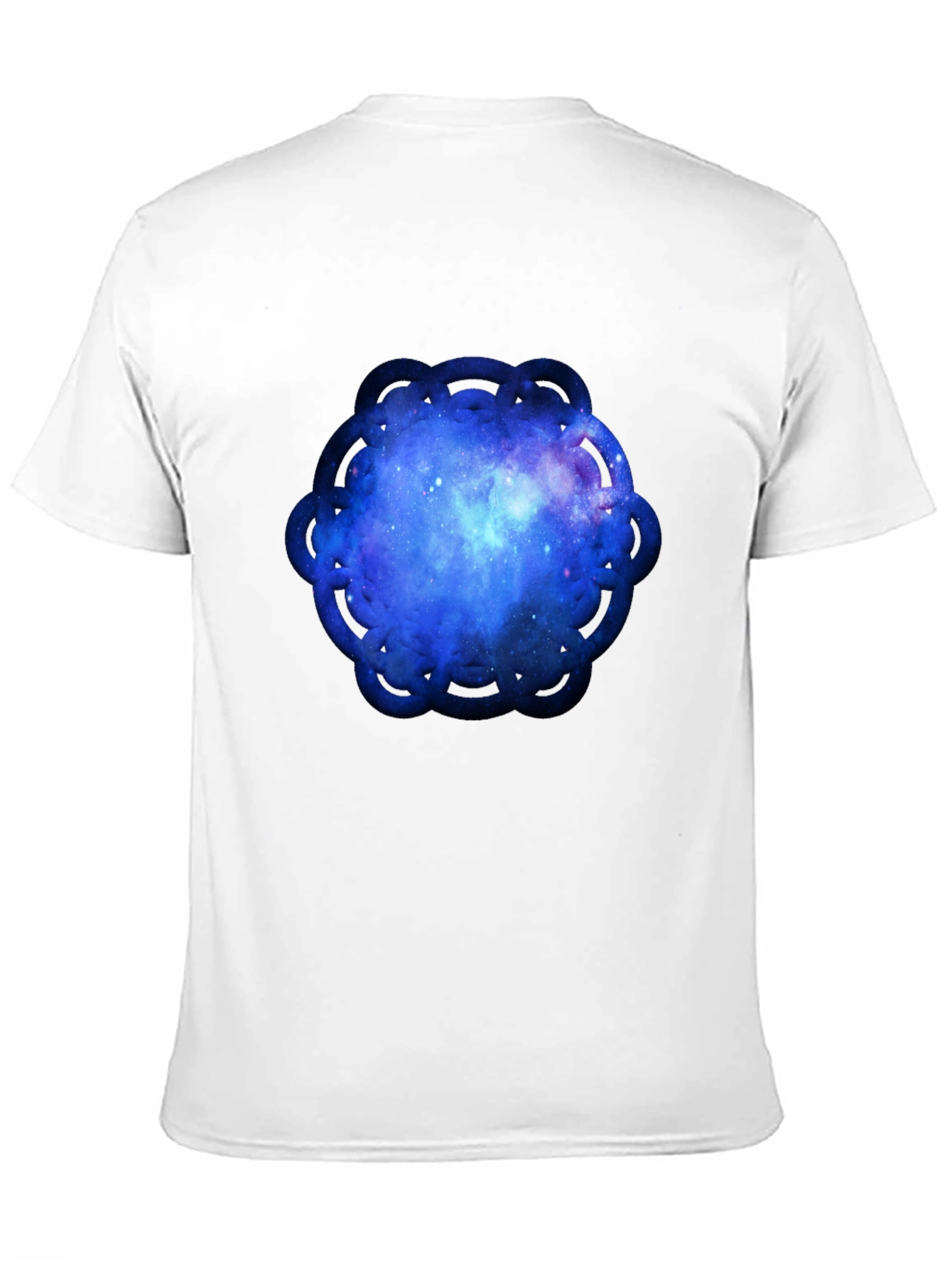 Cosmic Mandala Mens Black T-Shirt