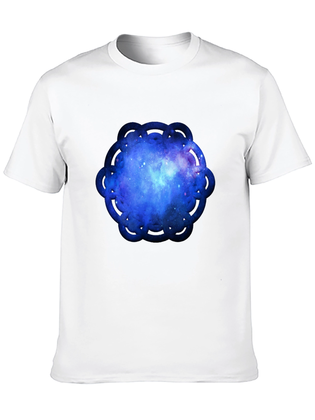 Cosmic Mandala Mens Black T-Shirt