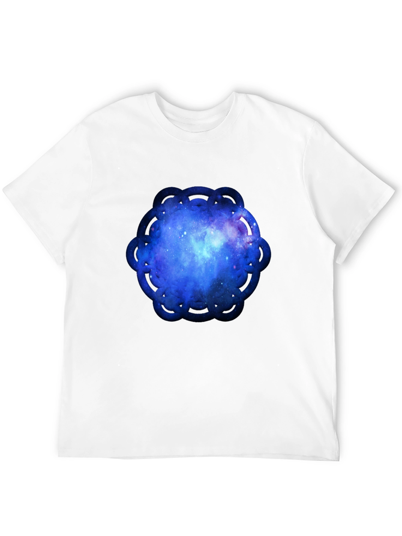 Cosmic Mandala Mens Black T-Shirt