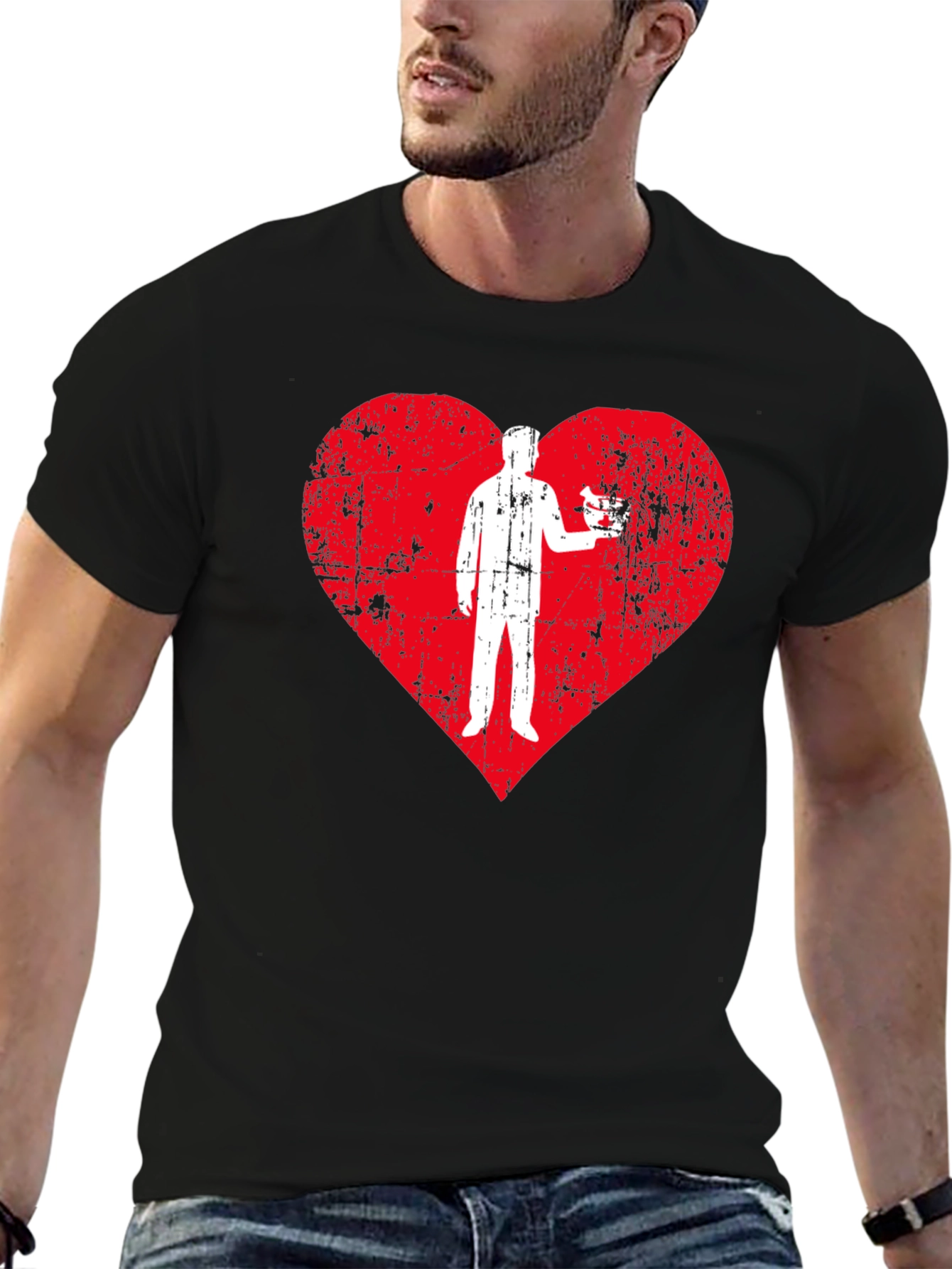 Heart Surgeon Love T-Shirt - Black
