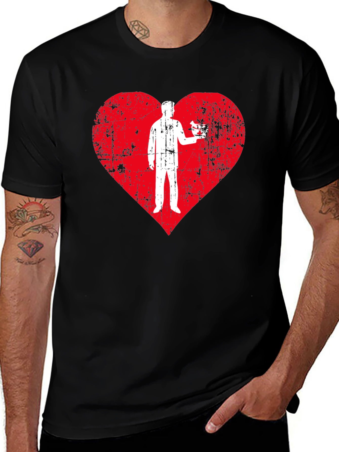 Heart Surgeon Love T-Shirt - Black