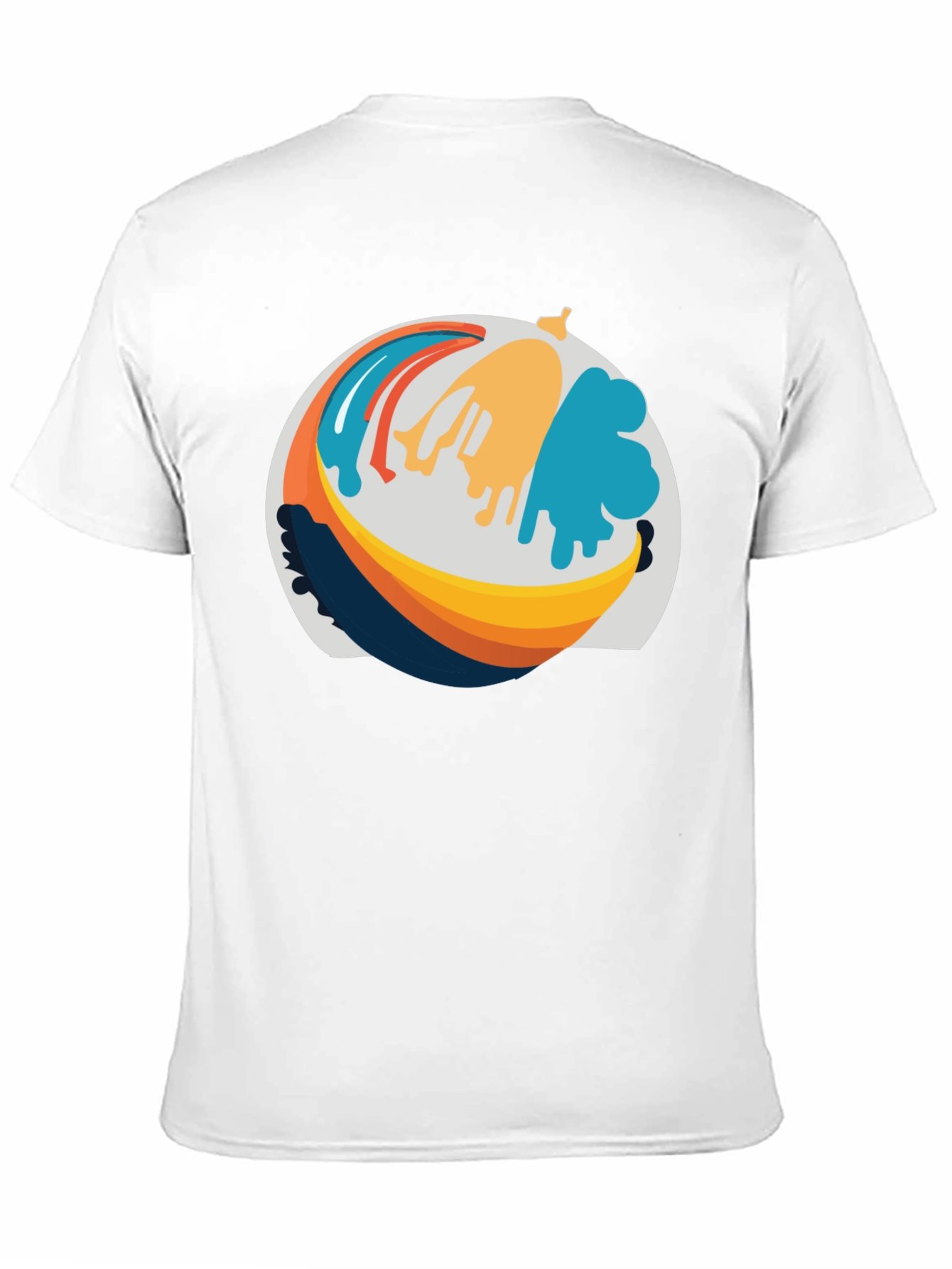 Abstract Banana Graphic T-Shirt - Casual Wear