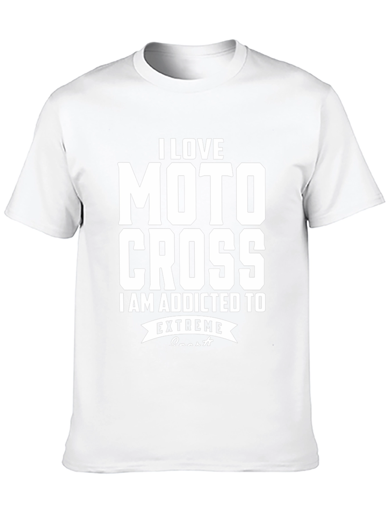 I Love Motocross Extreme Sports Graphic T-Shirt