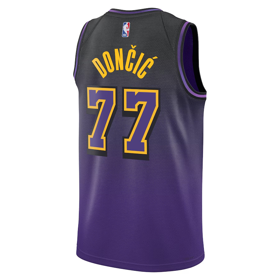 Los Angeles Lakers Nike City Edition Swingman Jersey 2024 - Purple - Luka Don??i??