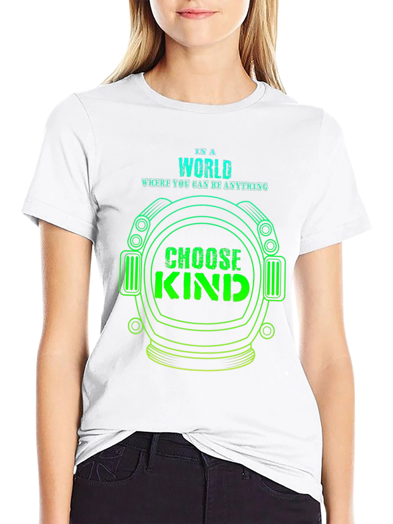 Choose Kind T-Shirt - Astronaut Helmet Design