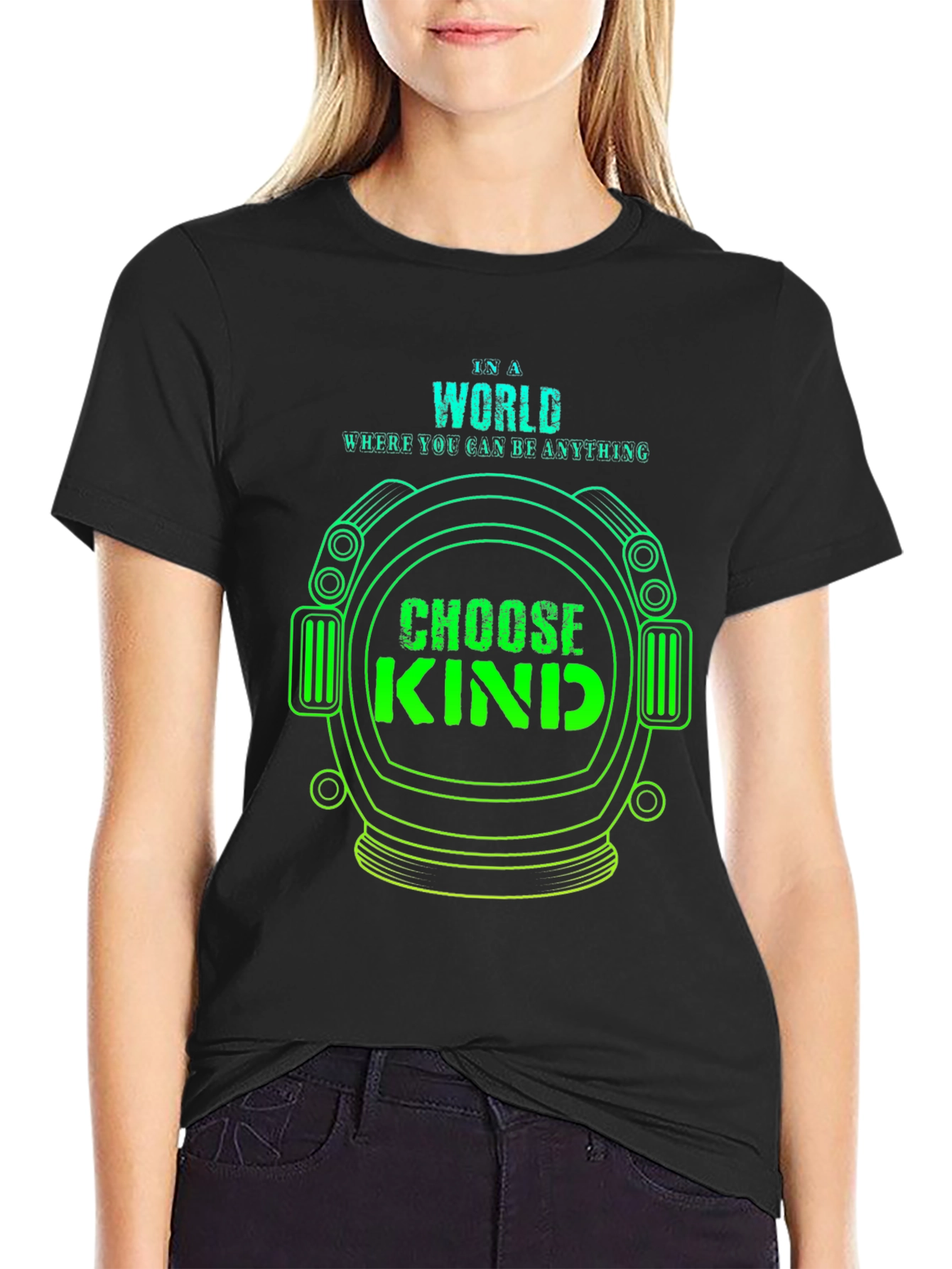 Choose Kind T-Shirt - Astronaut Helmet Design