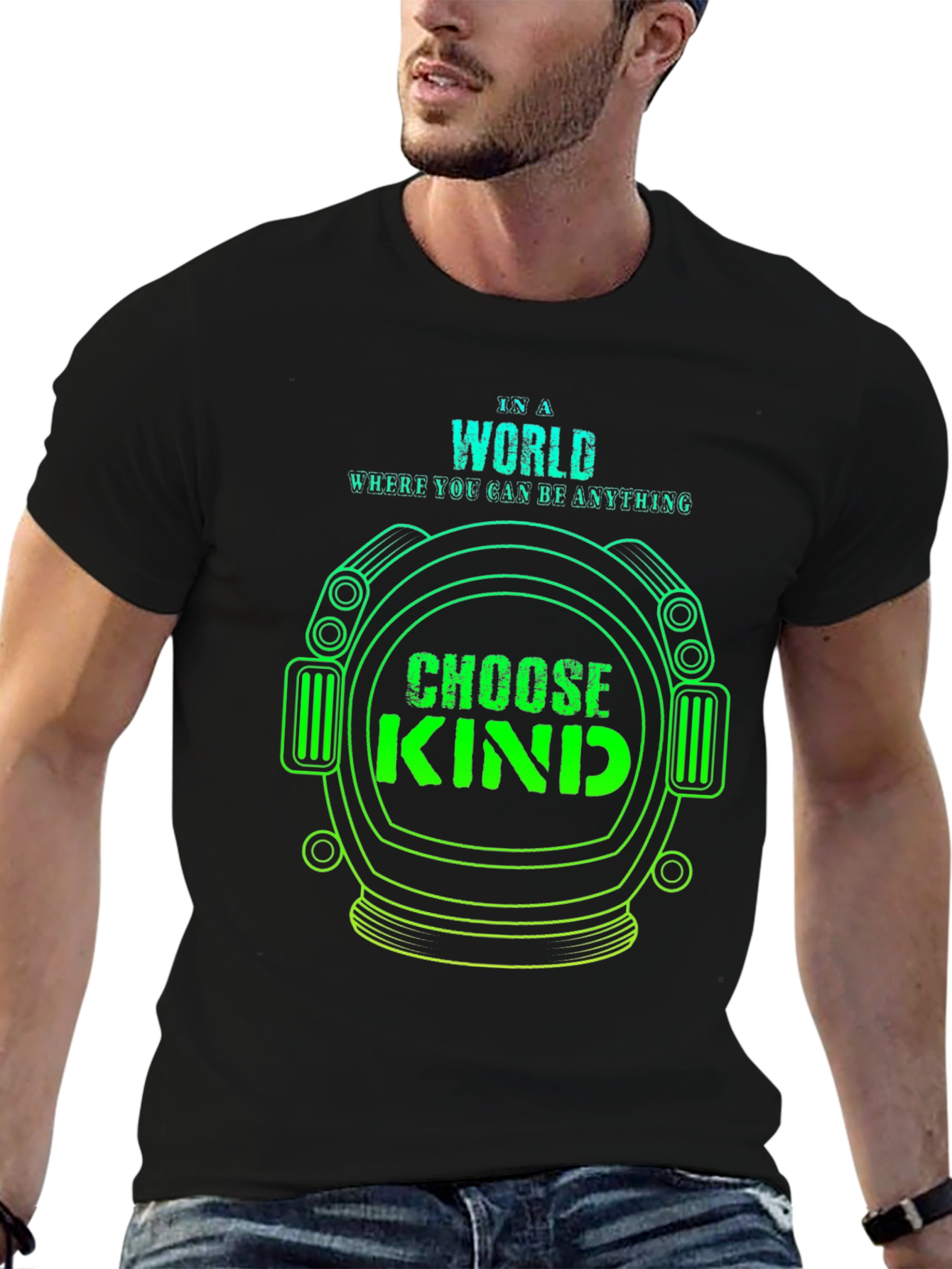 Choose Kind T-Shirt - Astronaut Helmet Design
