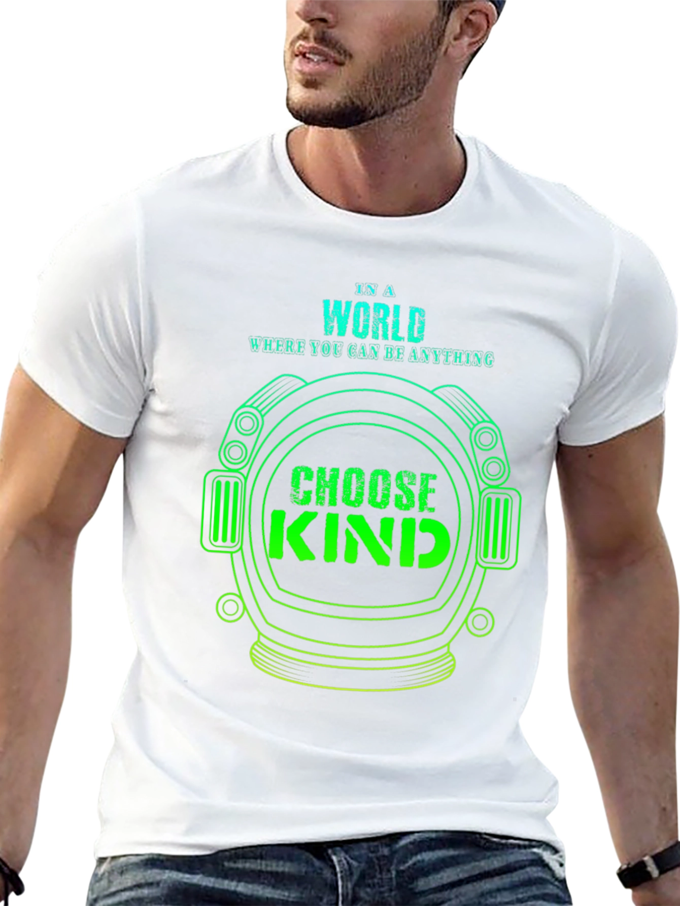 Choose Kind T-Shirt - Astronaut Helmet Design