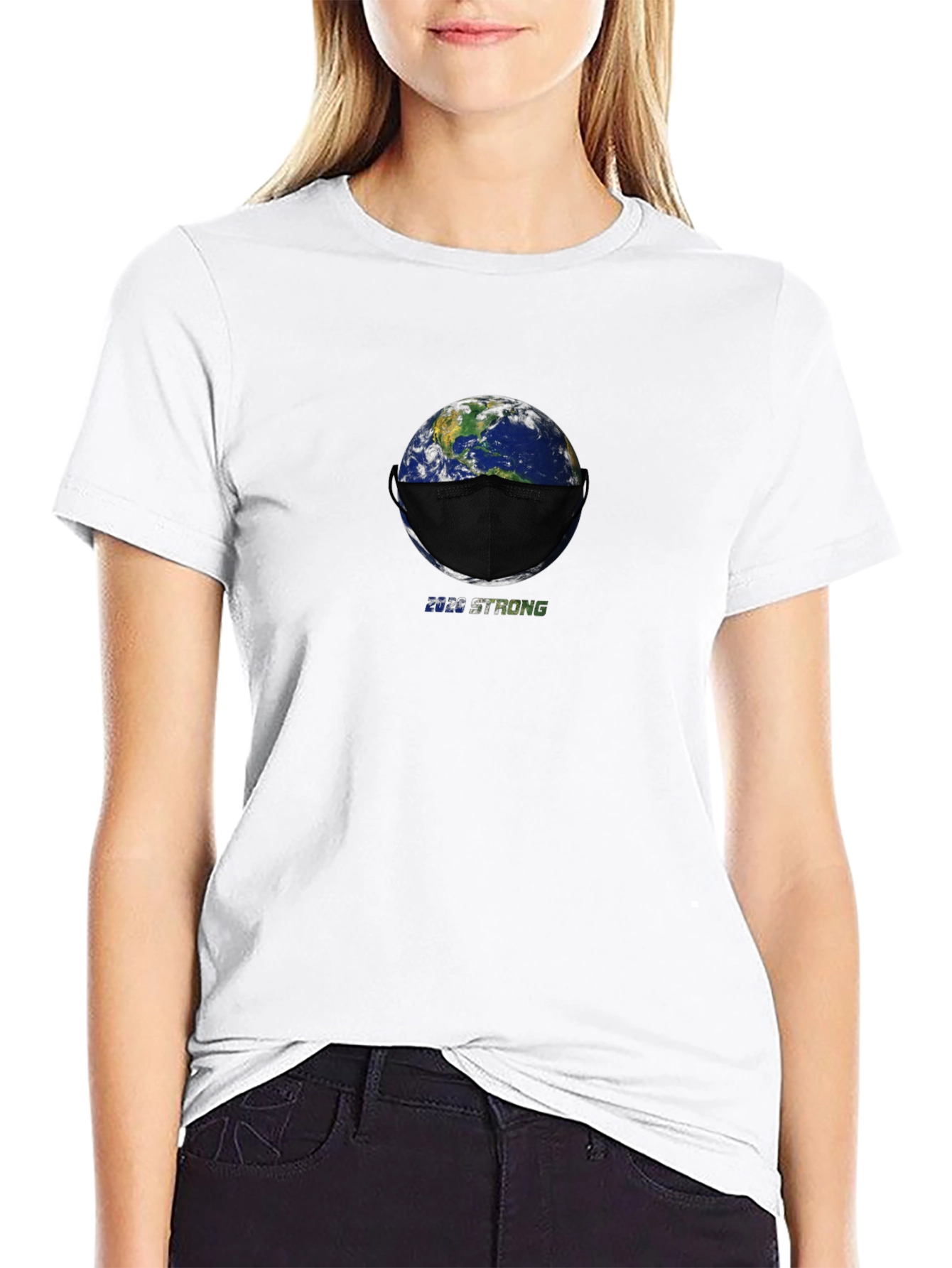 Earth Masked Up T-Shirt - 2020 Strong