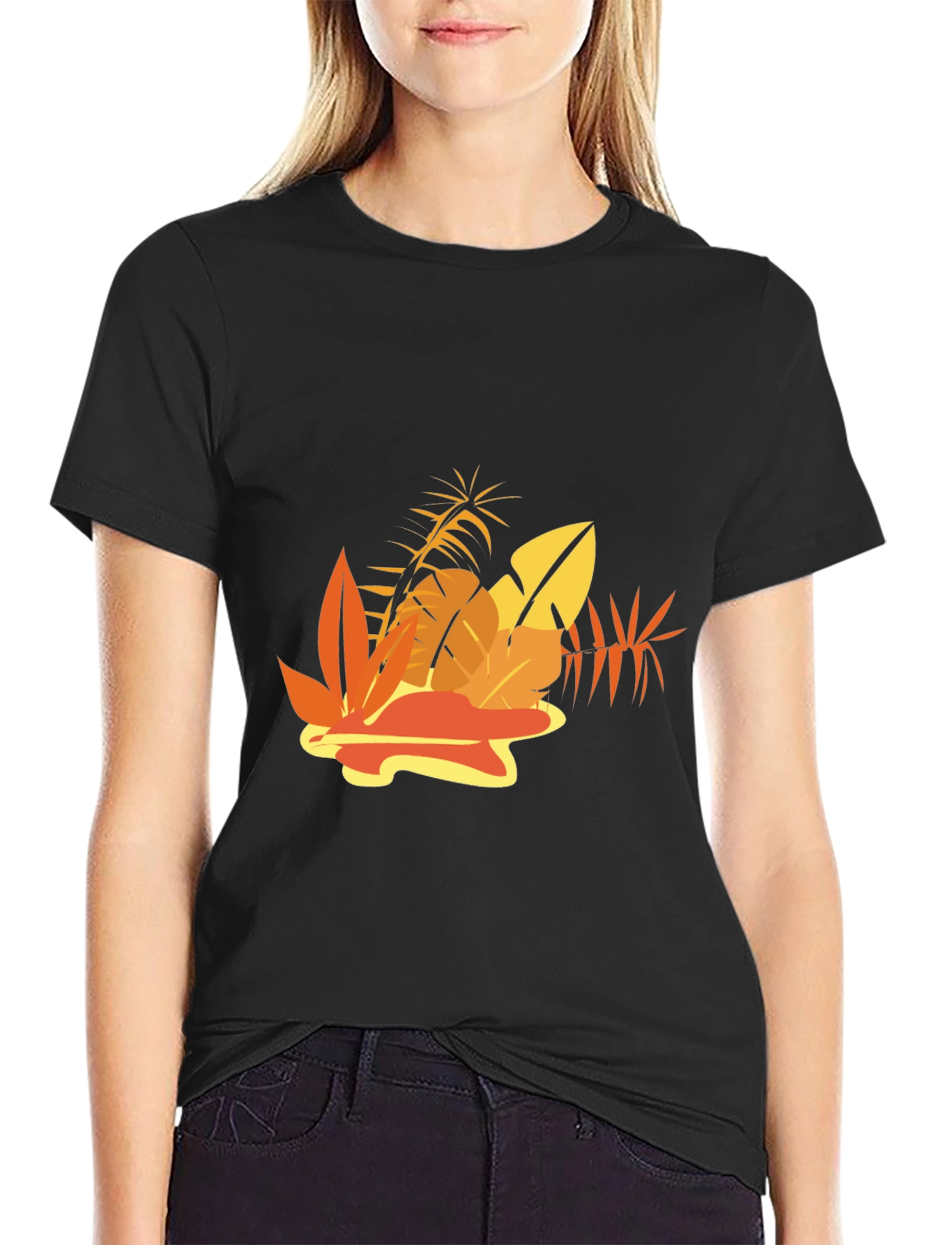 Tropical Leaf Graphic Tee