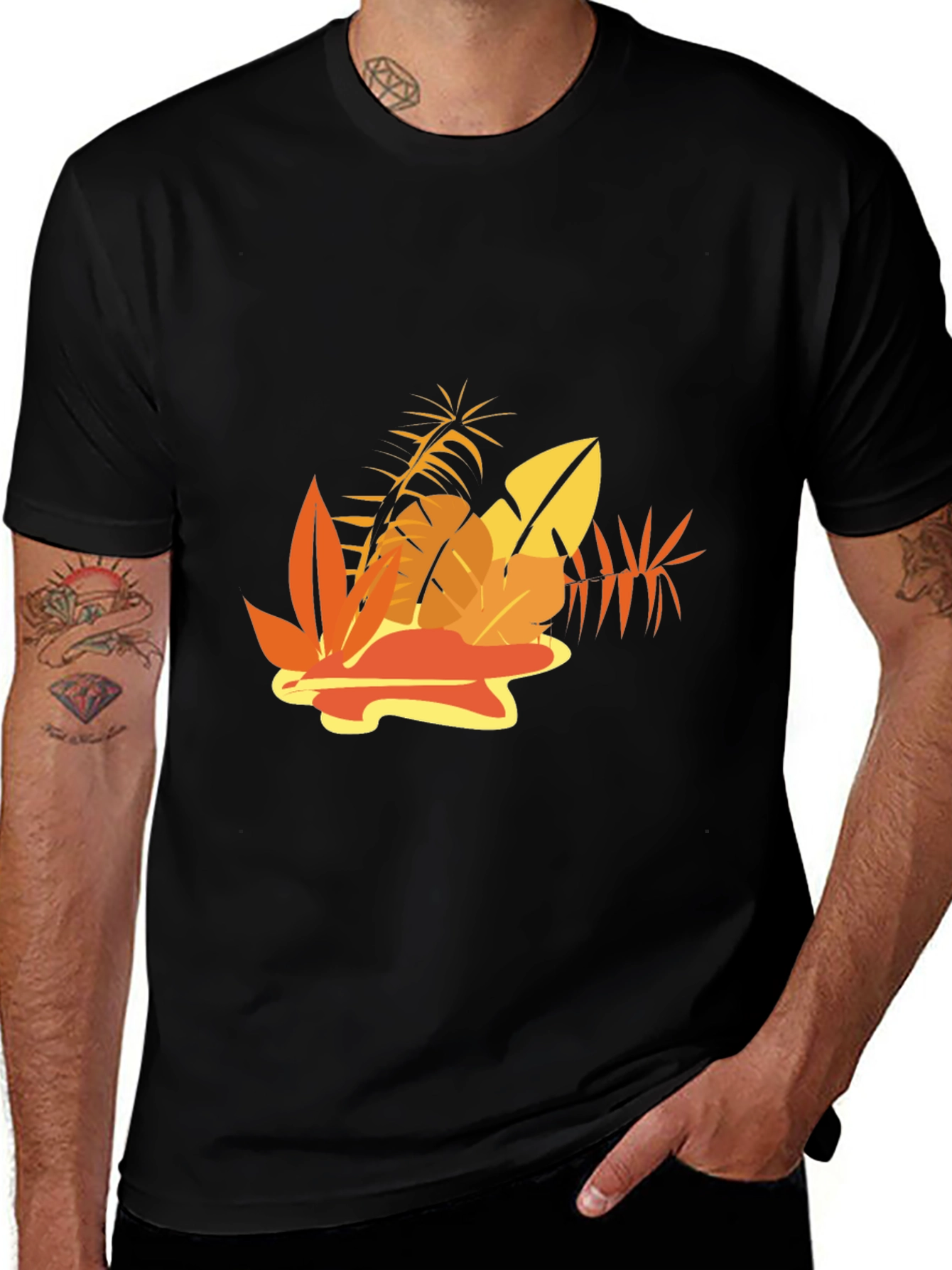Tropical Leaf Graphic Tee