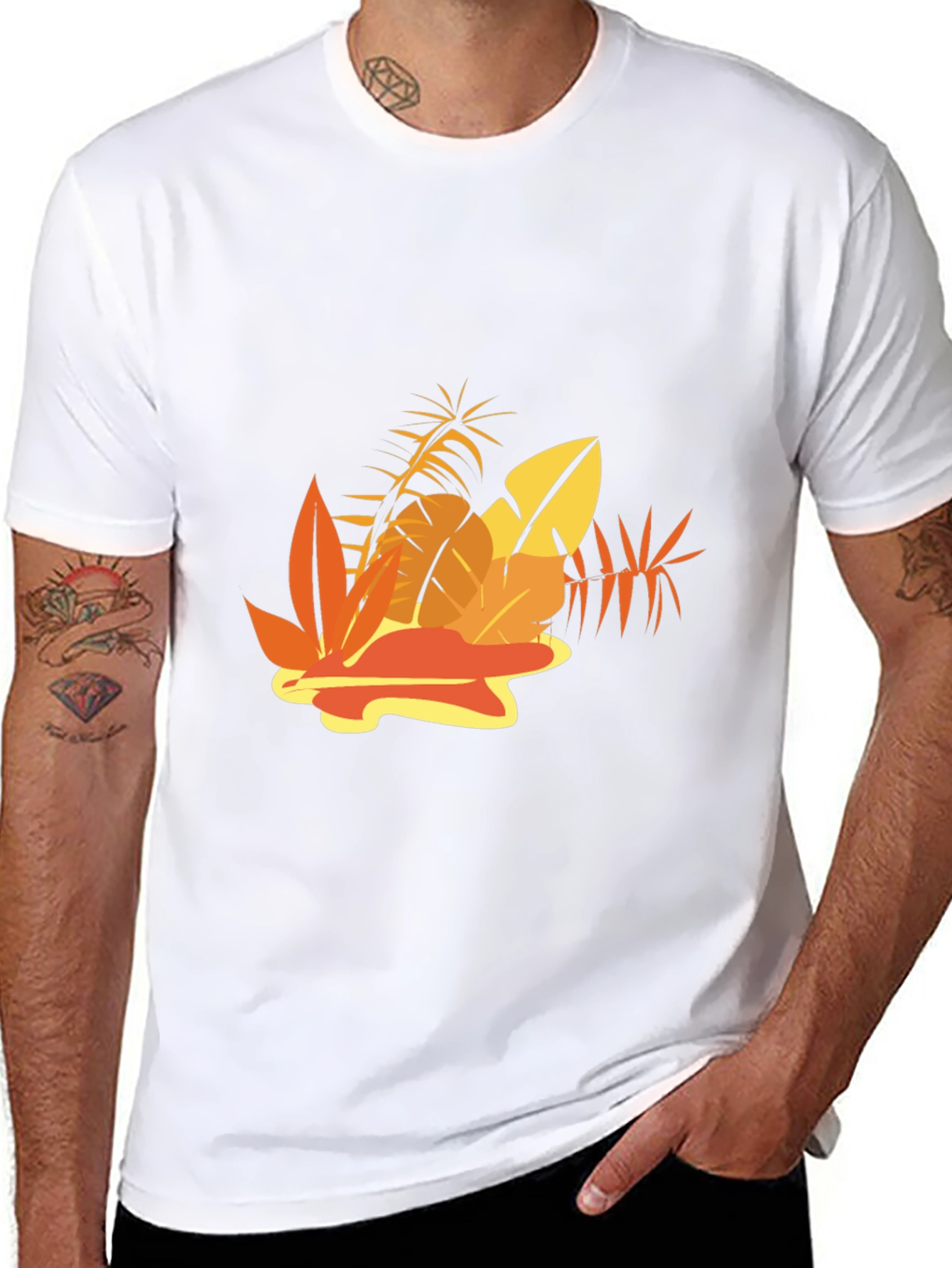 Tropical Leaf Graphic Tee