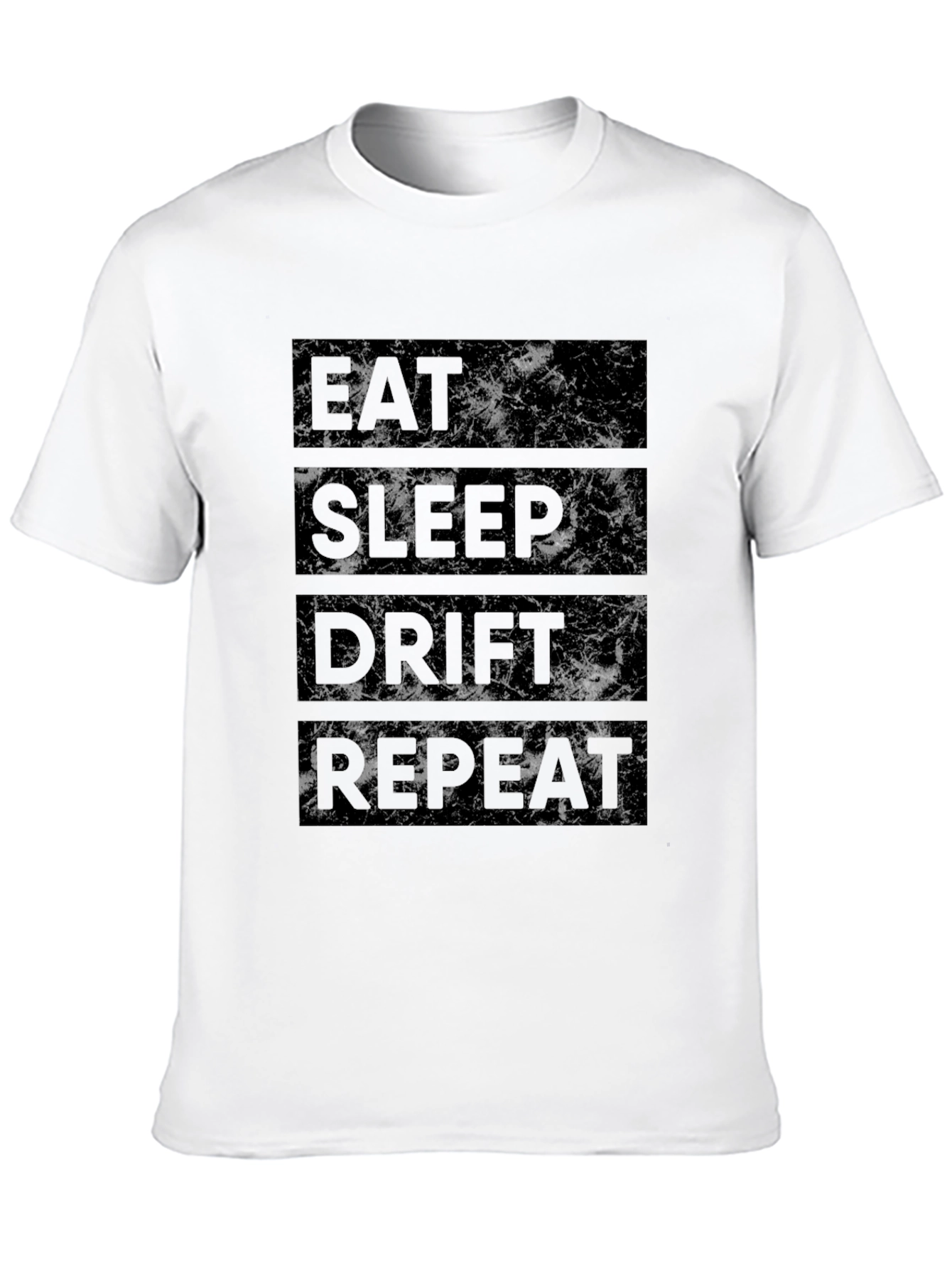 Eat Sleep Drift Repeat Black Graphic Tee