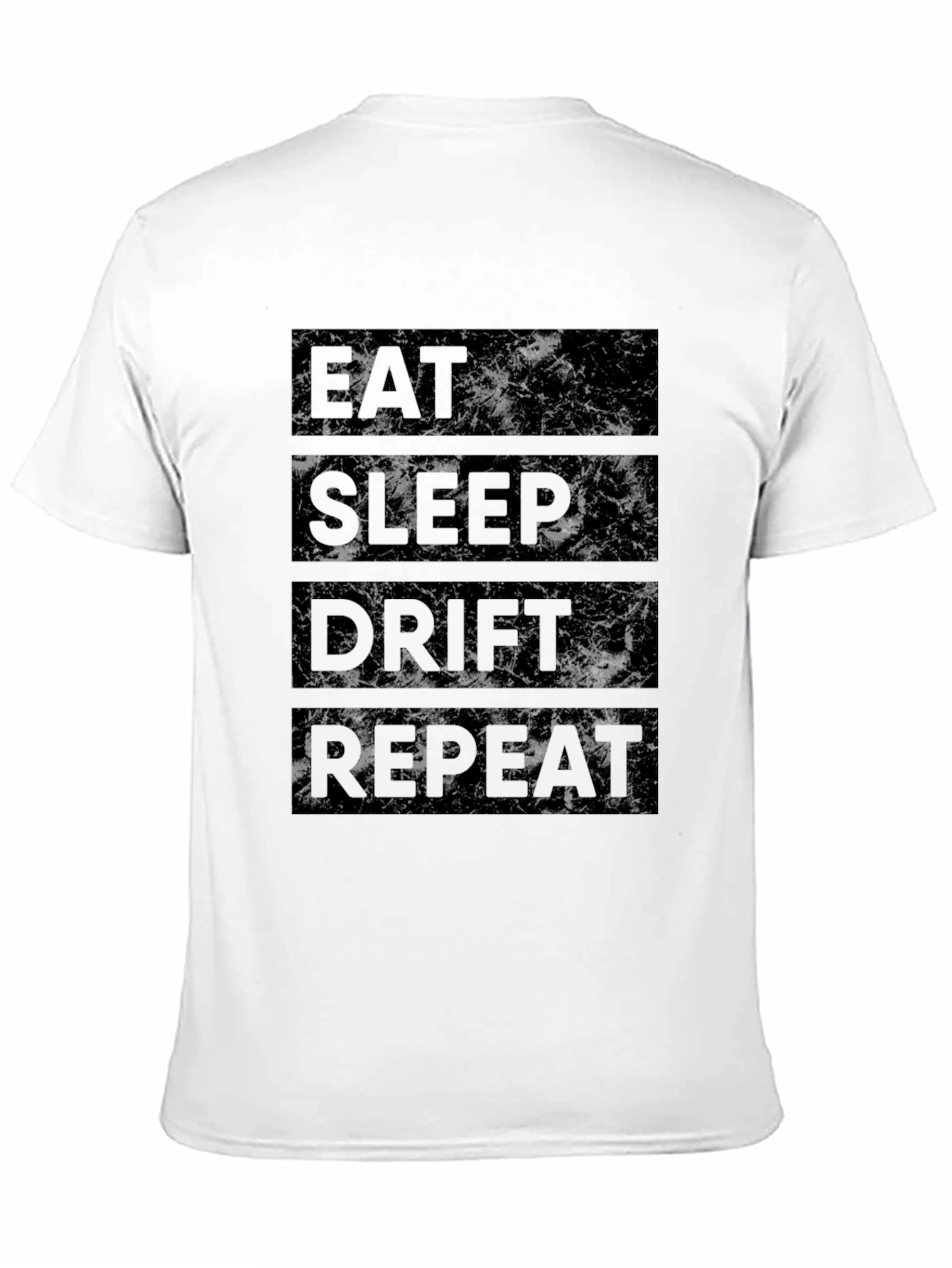 Eat Sleep Drift Repeat Black Graphic Tee