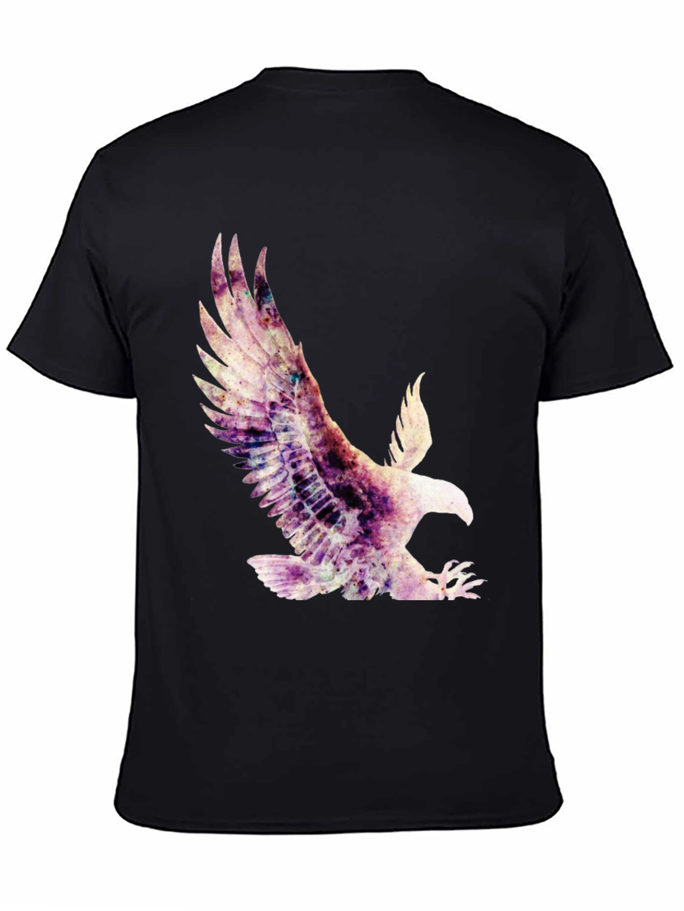 Eagle Graphic Print T-Shirt - Black