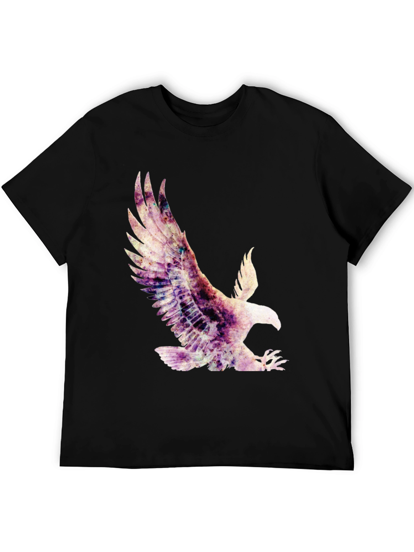Eagle Graphic Print T-Shirt - Black