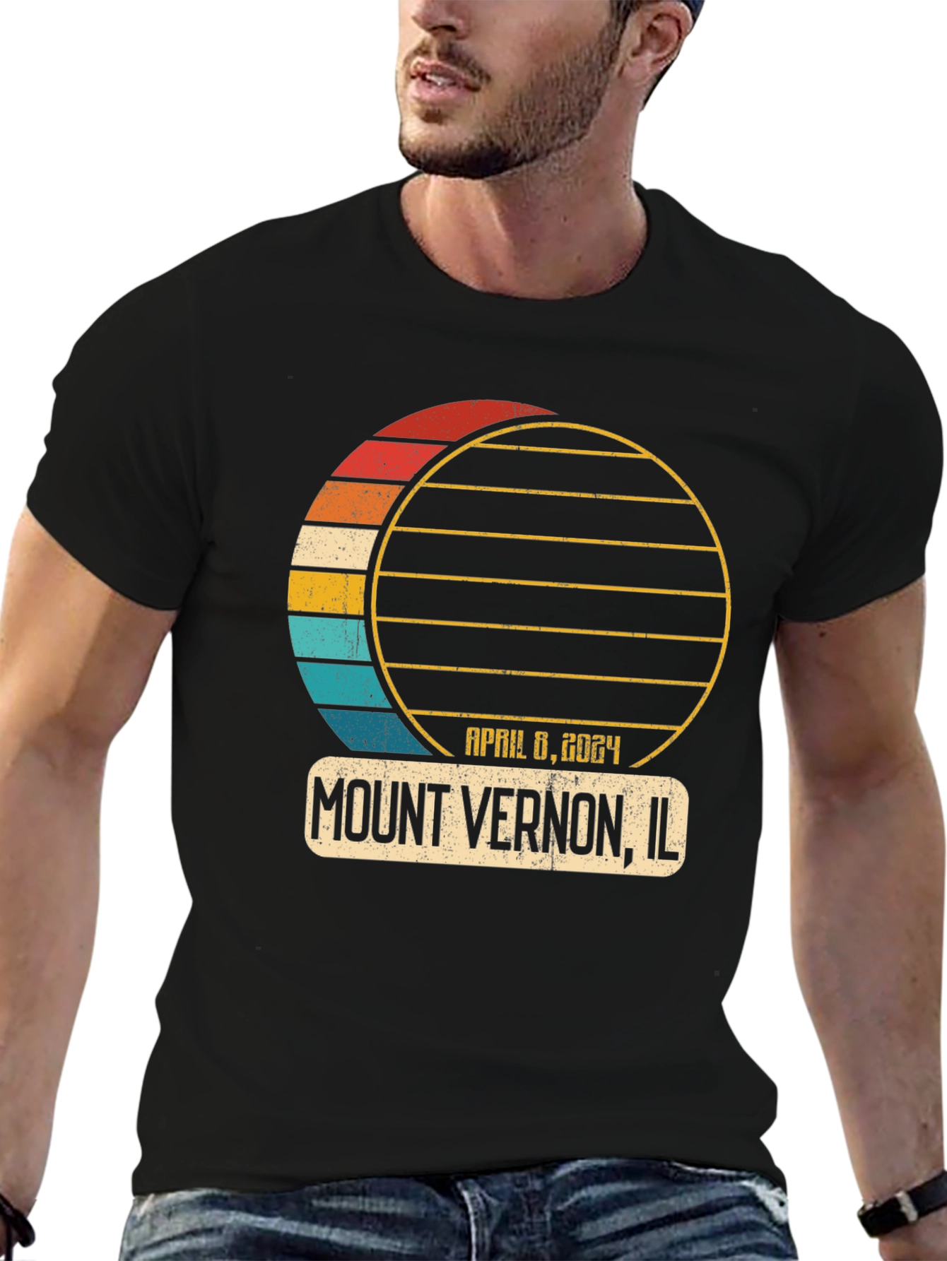 Mount Vernon IL Eclipse April 8 2024 T-Shirt